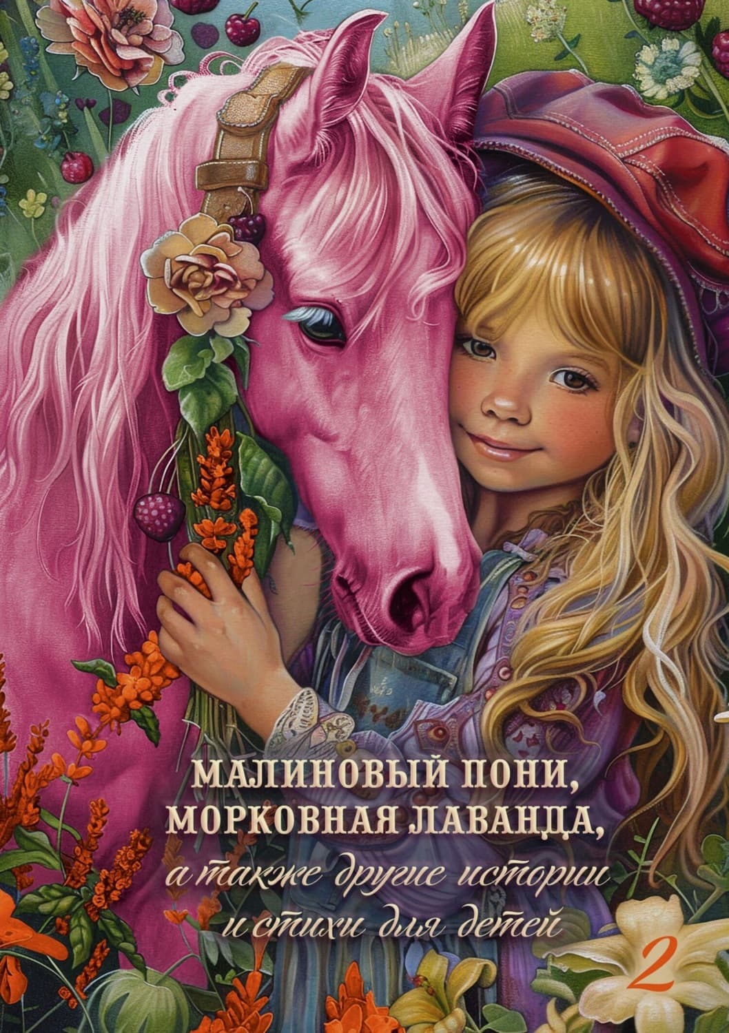 Обложка книги «Малиновый пони, морковная лаванда, а также другие истории и стихи для детей. Том 2» — Коллектив авторов