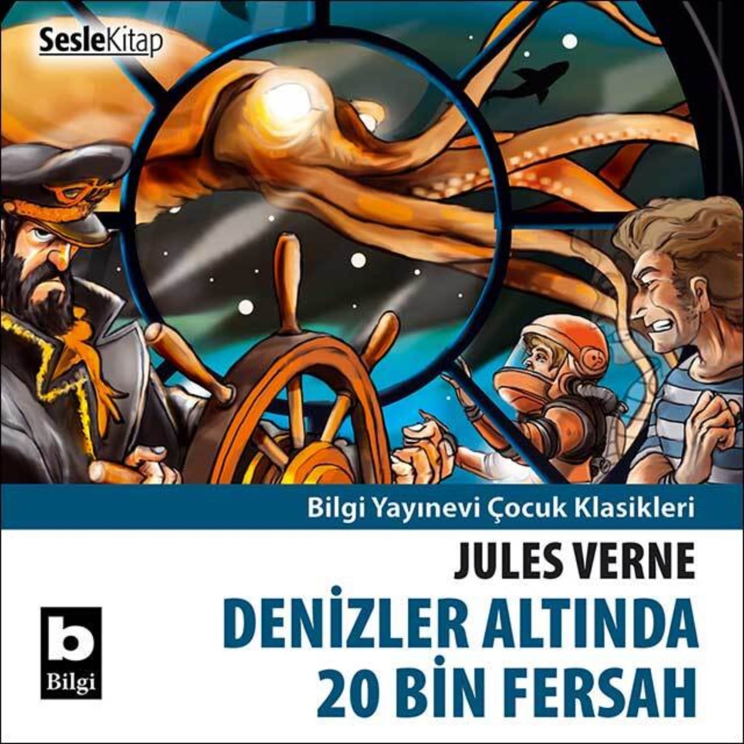 Обложка книги «Denizler Altında Yirmi Bin Fersah» — Жюль Верн