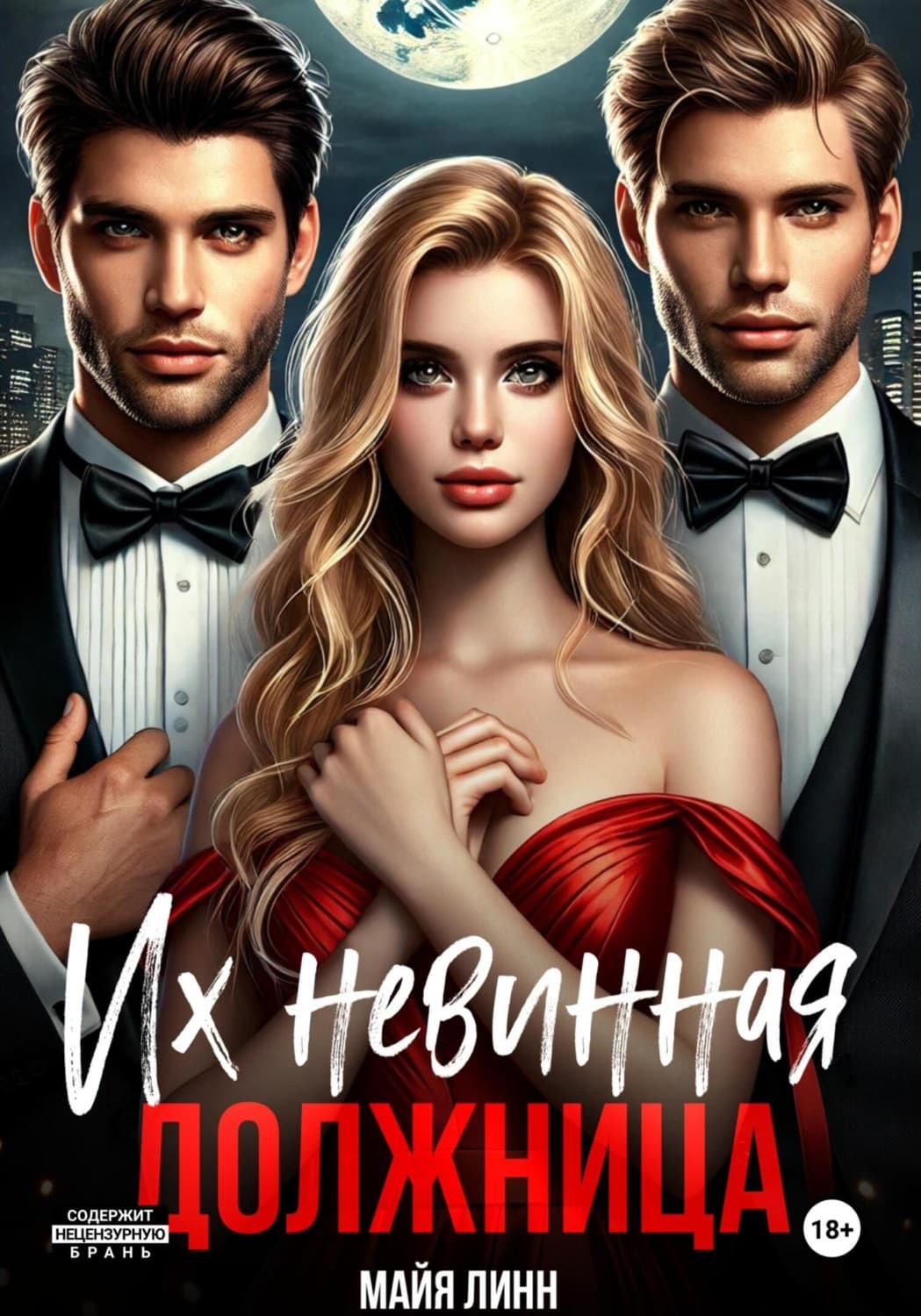 Обложка книги «Их невинная должница» — Майк Линн