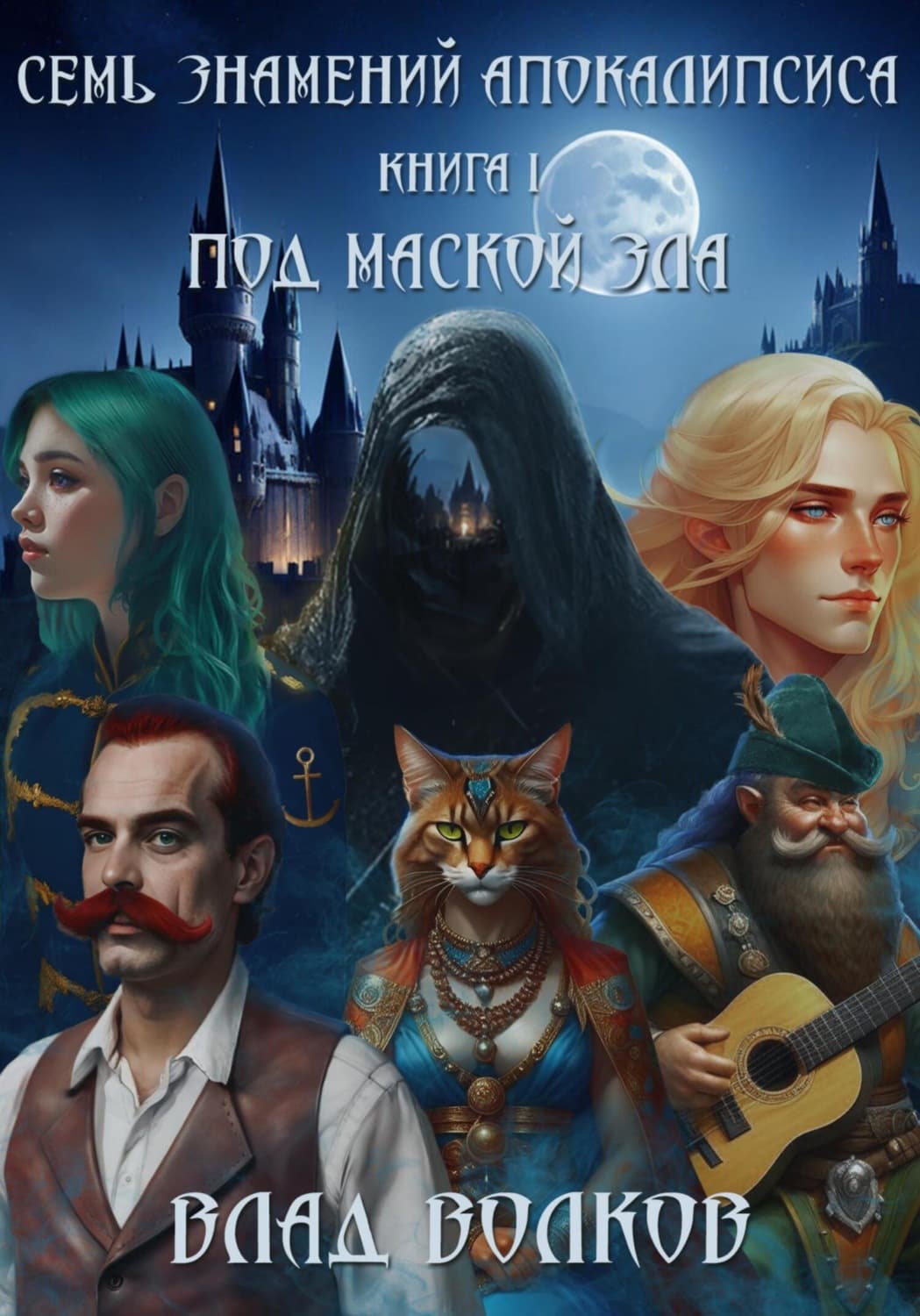 Обложка книги «Под маской зла» — В. А. Волков