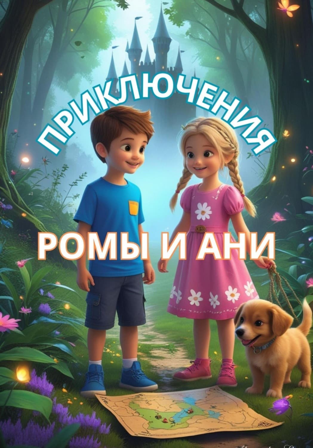 Обложка книги «Приключения ромы и ани» — А. Ш