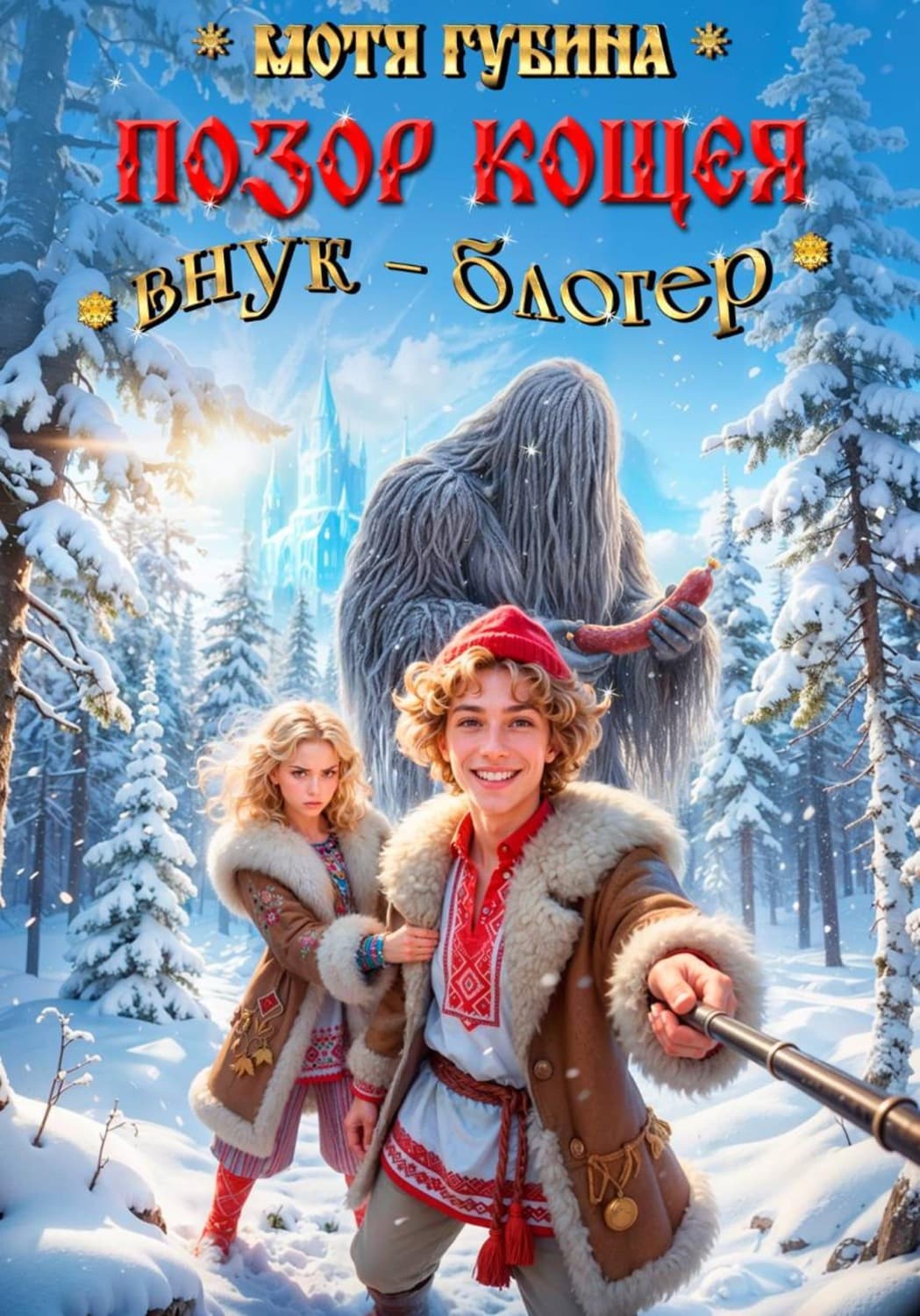 Обложка книги «Позор Кощея. Внук - блогер!» — Мотя Губина