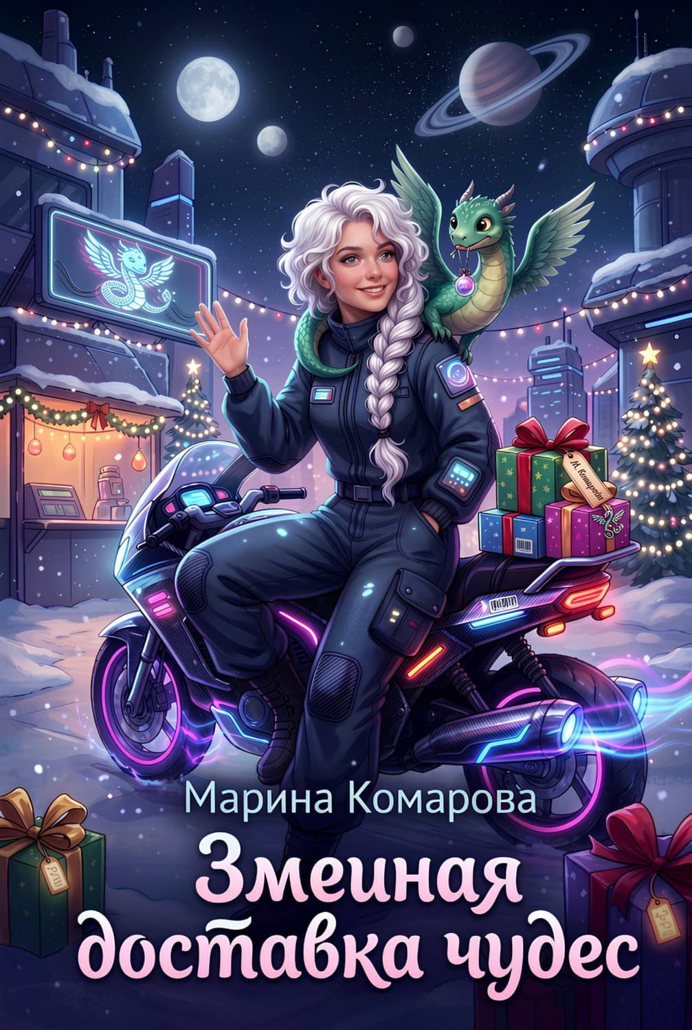 Обложка книги «Змеиная доставка чудес» — Марина Комарова