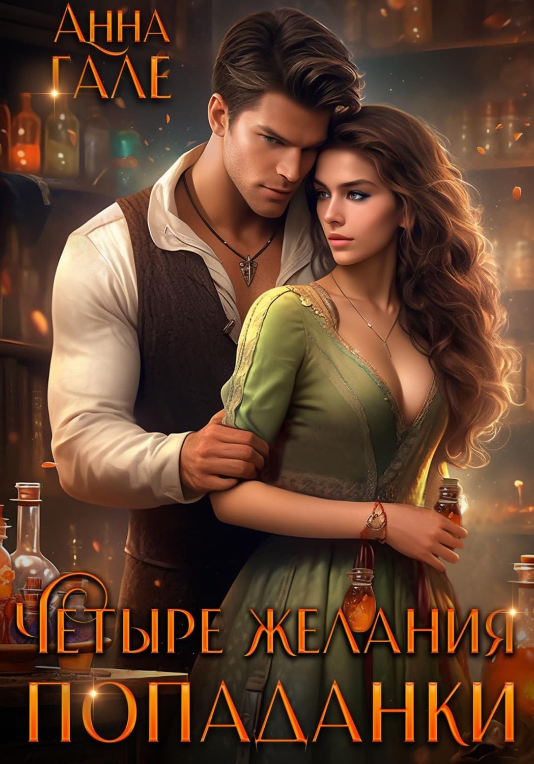 Обложка книги «Четыре желания попаданки» — Анна Гале