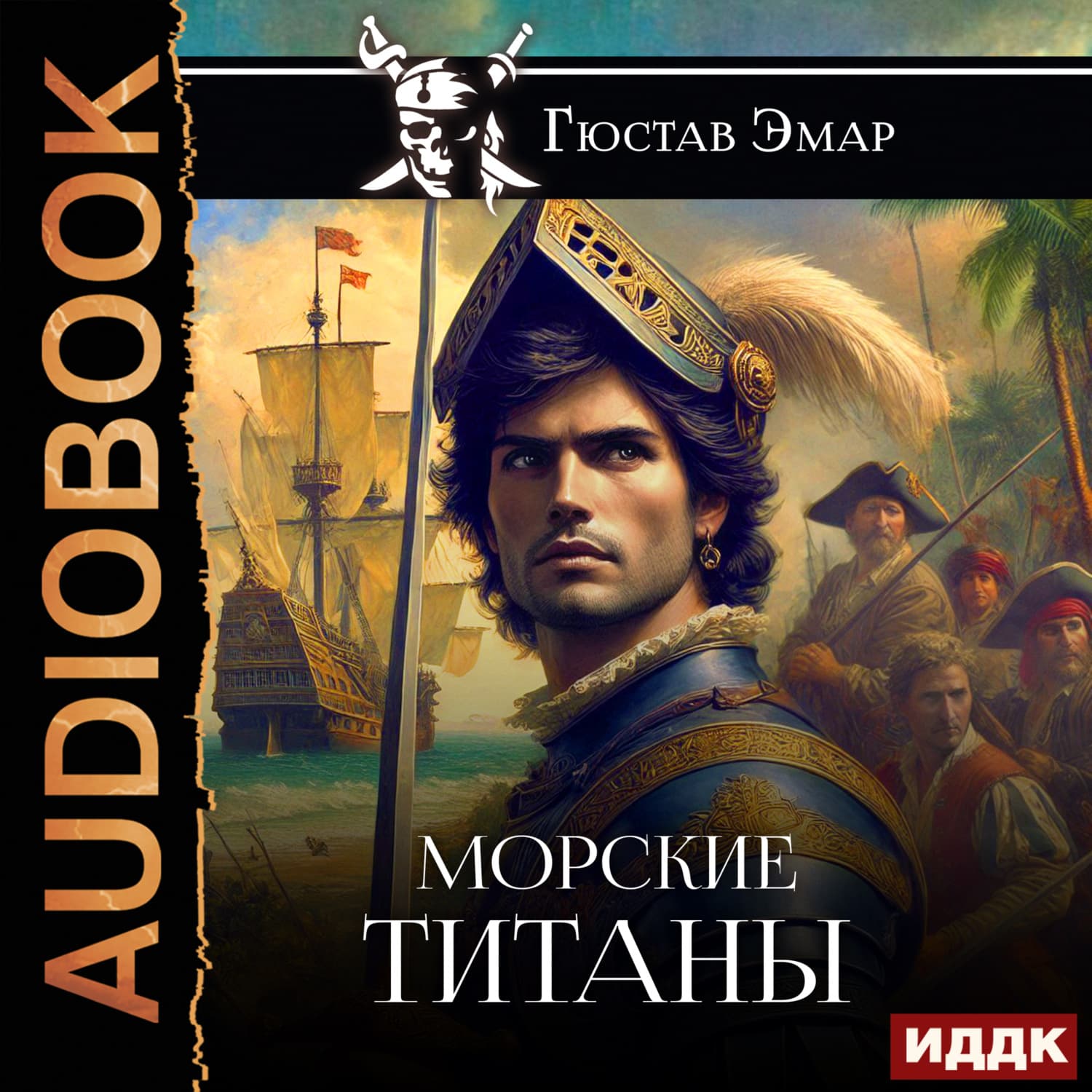 Обложка книги «Морские титаны» — Густав Эмар