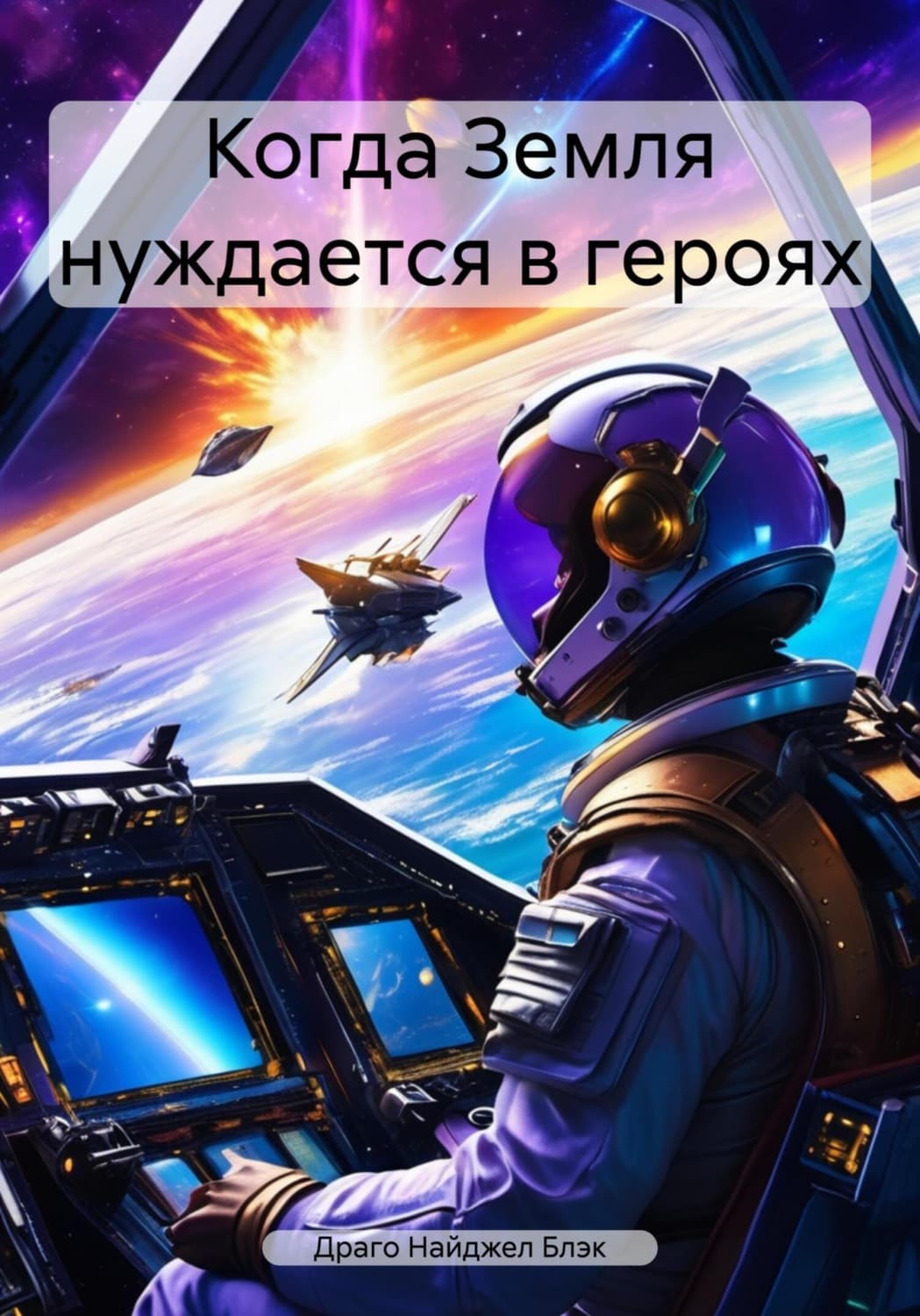 Обложка книги «Когда Земля нуждается в героях» — Даниэль Блэк