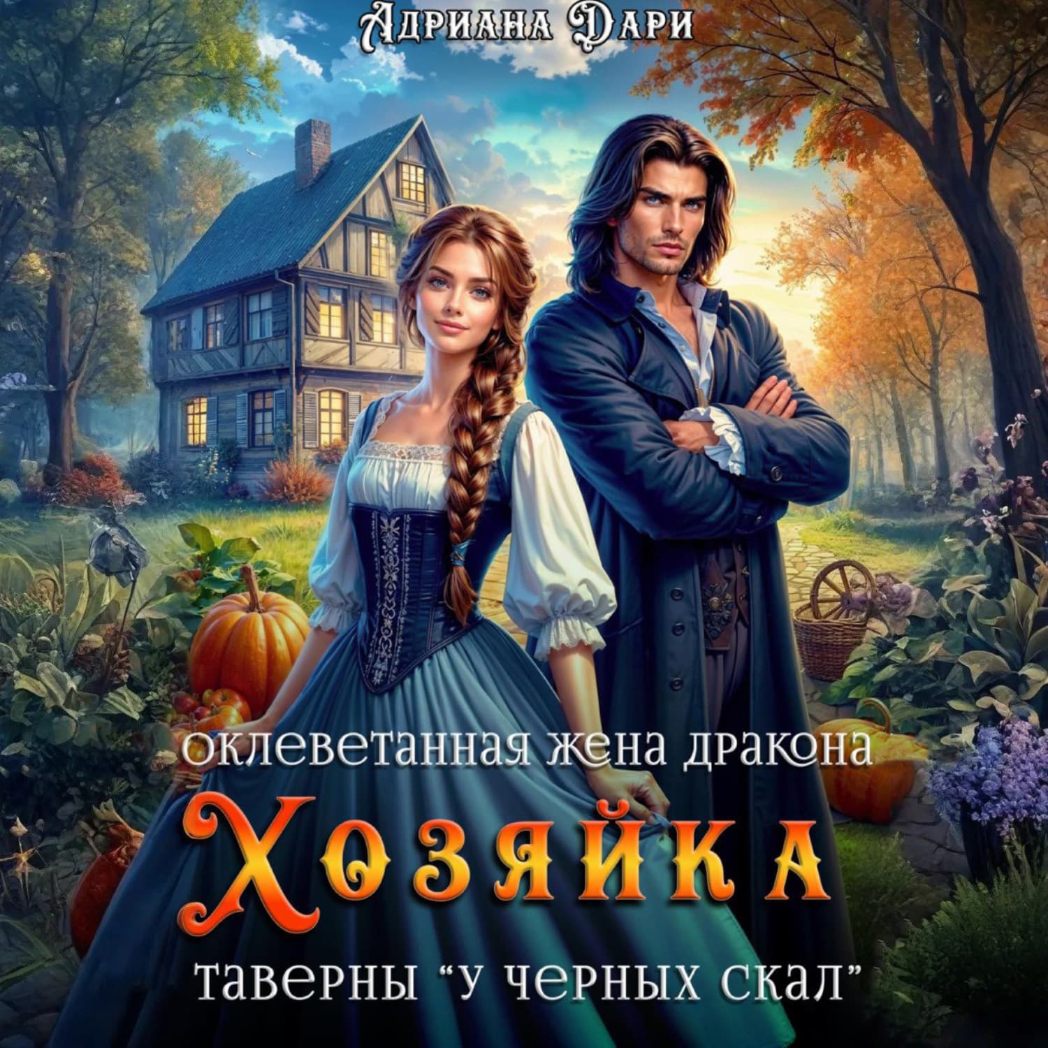 Обложка книги «Оклеветанная жена дракона. Хозяйка таверны «У Черных скал»» — Анна Дари