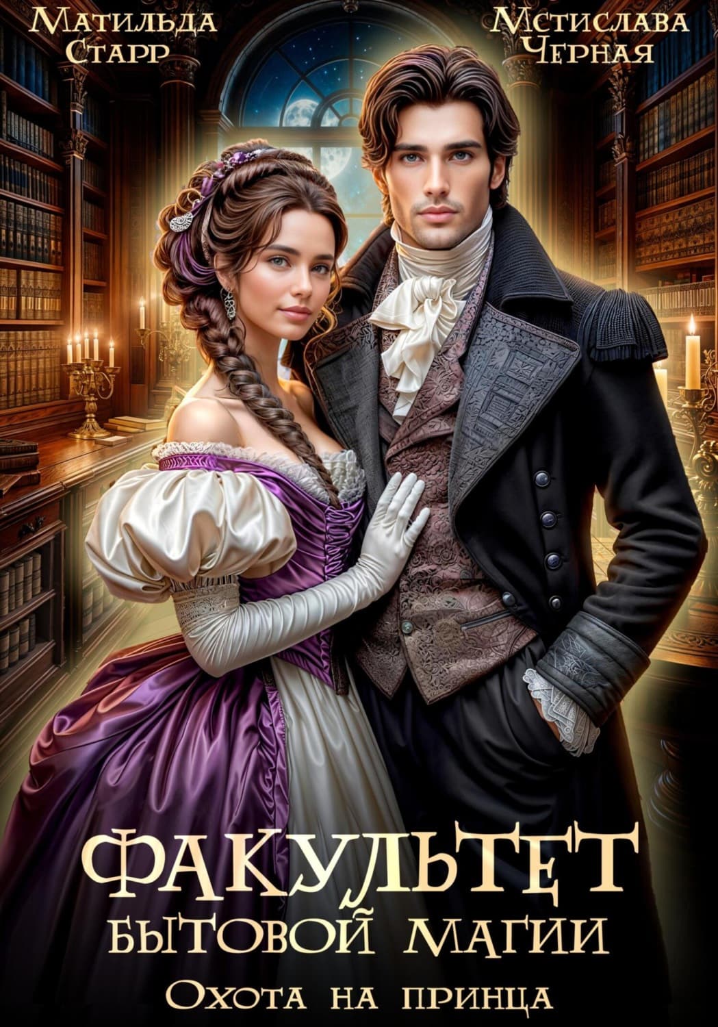 Обложка книги «Факультет бытовой магии. Охота на принца» — Матильда Старр