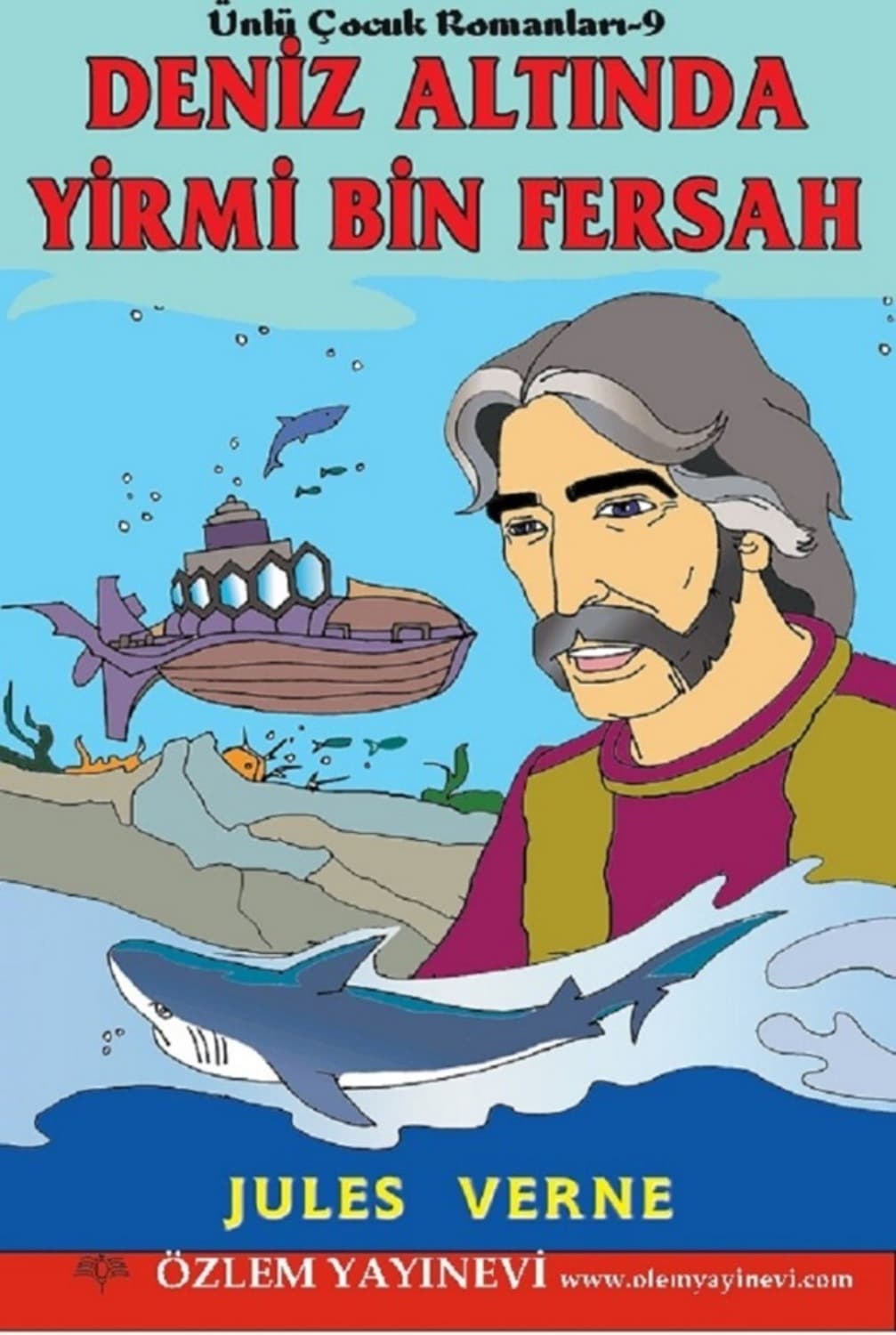 Обложка книги «Deniz Altında Yirmi Bin Fersah» — Жюль Верн