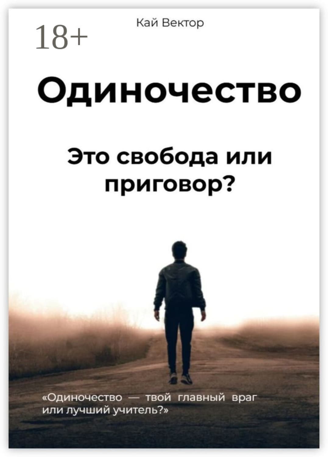 Обложка книги «Одиночество. Это свобода или приговор? Одиночество – твой главный враг или лучший учитель?» — Кай Вектор