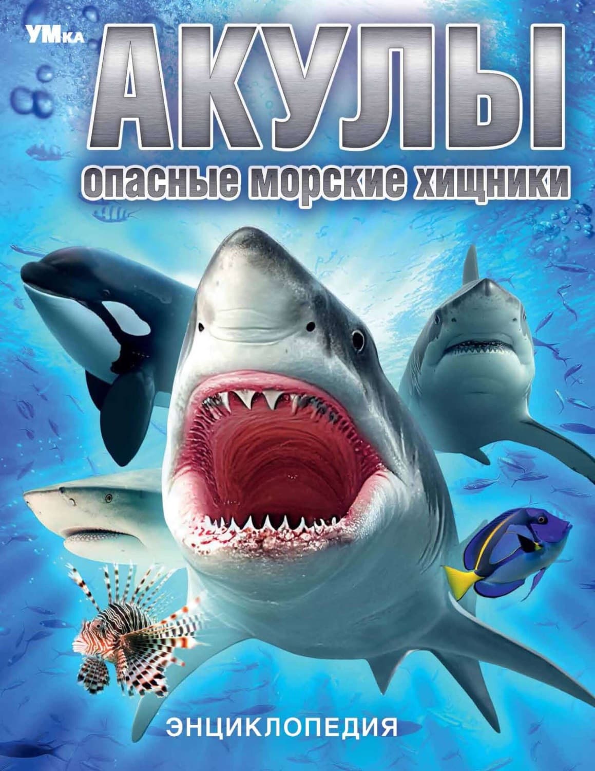 Обложка книги «Акулы. Опасные морские хищники» — Н. Иманова