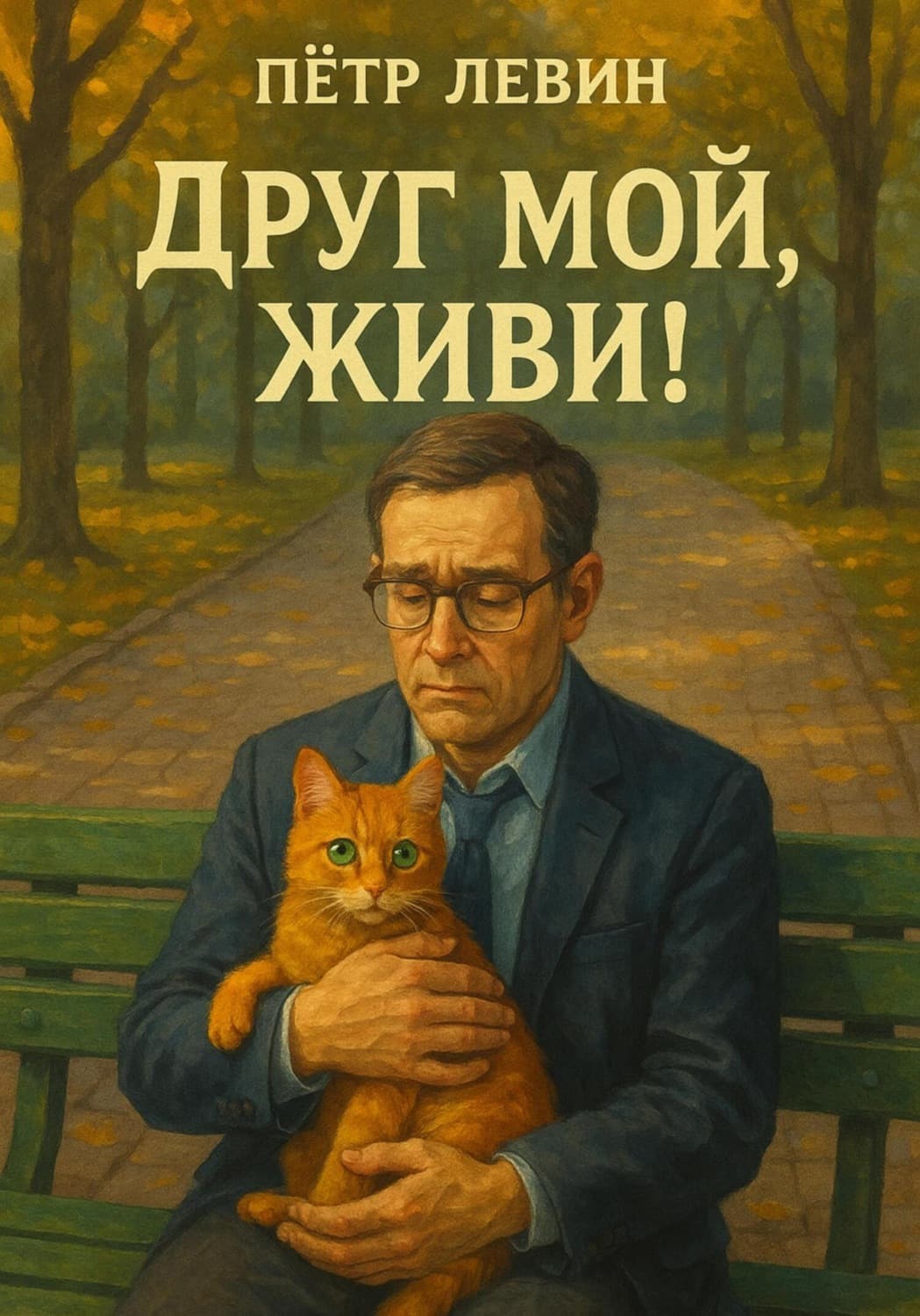 Обложка книги «Друг мой, живи!» — Петр Левин
