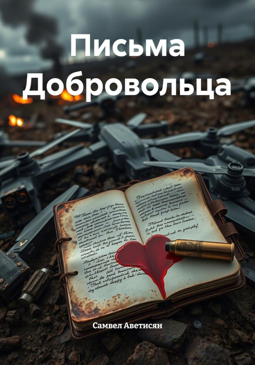 Обложка книги «Письма Добровольца» — Самвел Аветисян