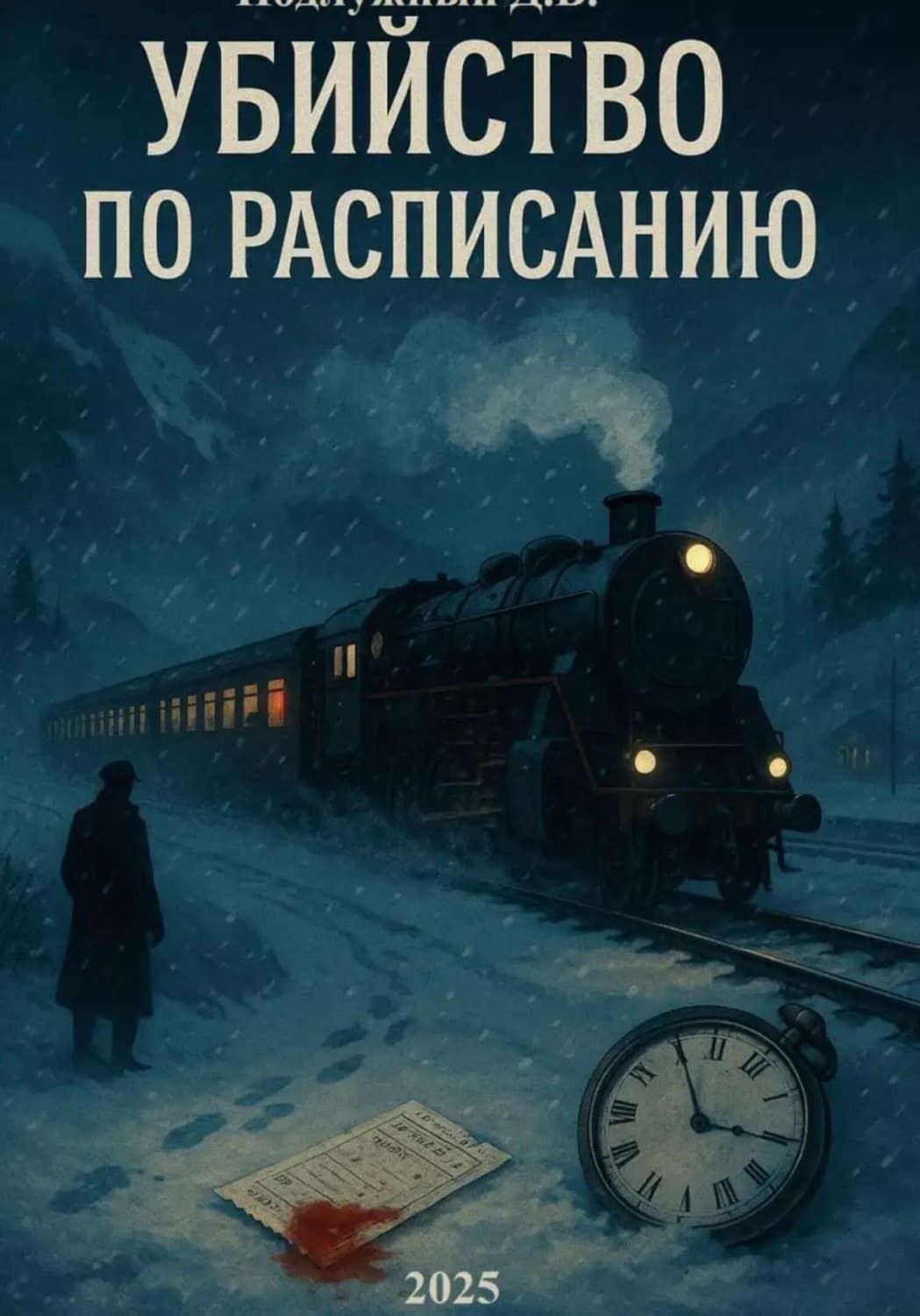 Обложка книги «Убийство по расписанию» — Дмитрий Подлужный