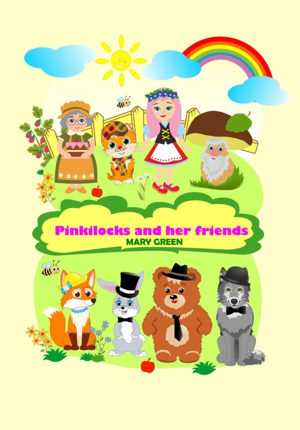 Обложка книги «Pinkilocks and her friends» — Марианна Грин