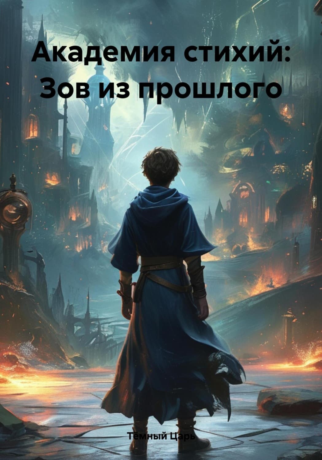 Обложка книги «Академия стихий: Зов из прошлого» — Тёмный Царь