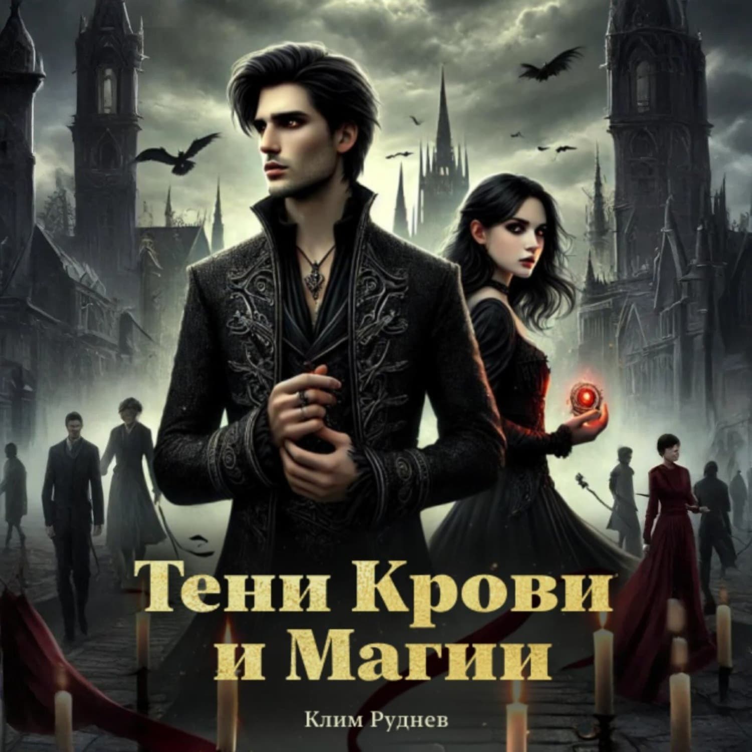 Обложка книги «Тени крови и магии» — Клим Руднев