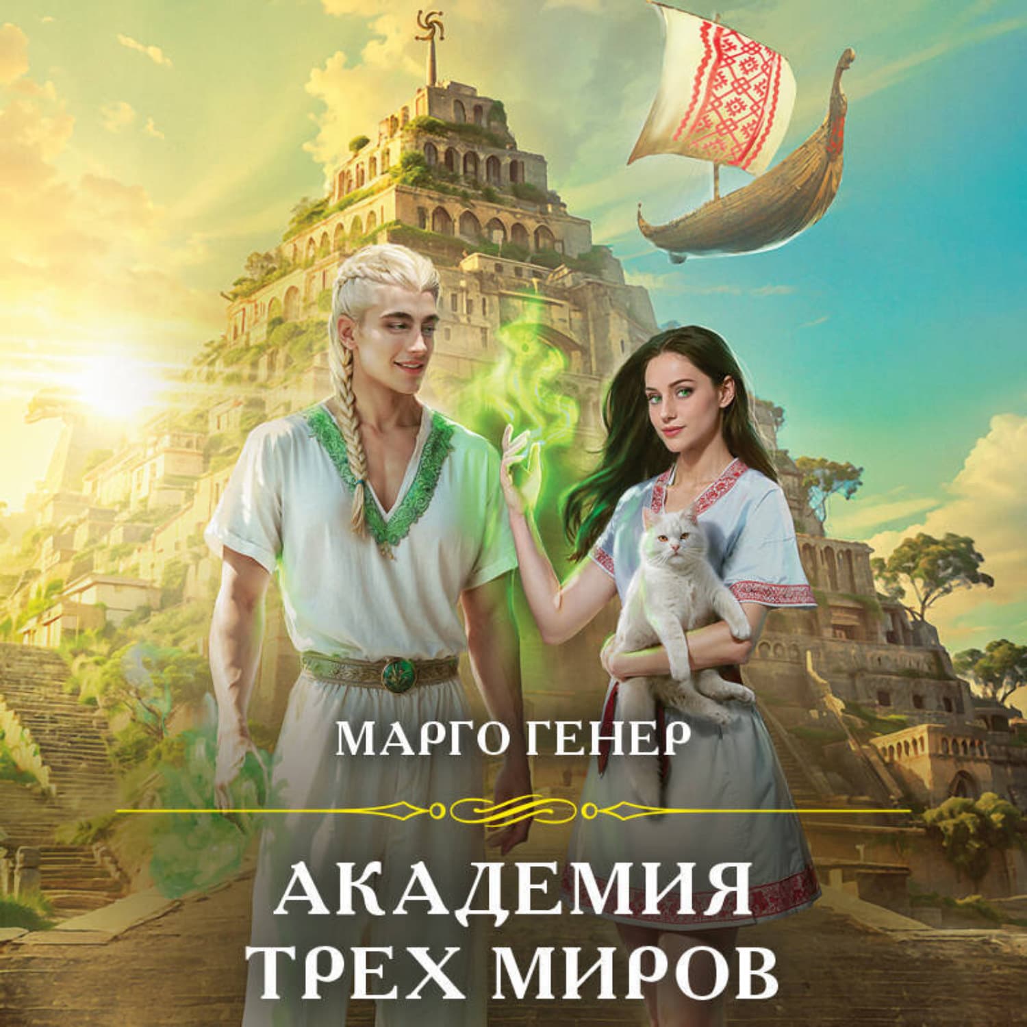 Обложка книги «Академия трех миров» — Марго Генер
