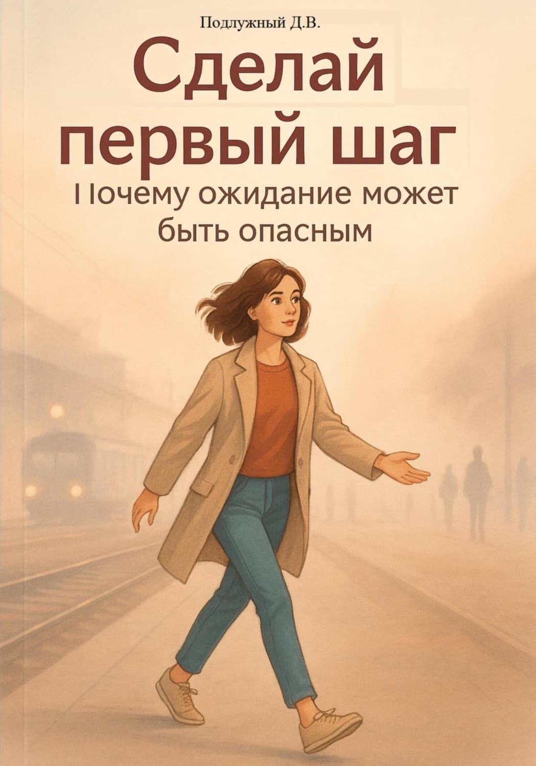 Обложка книги «Сделай первый шаг! Почему ожидание может быть опасным» — Дмитрий Подлужный