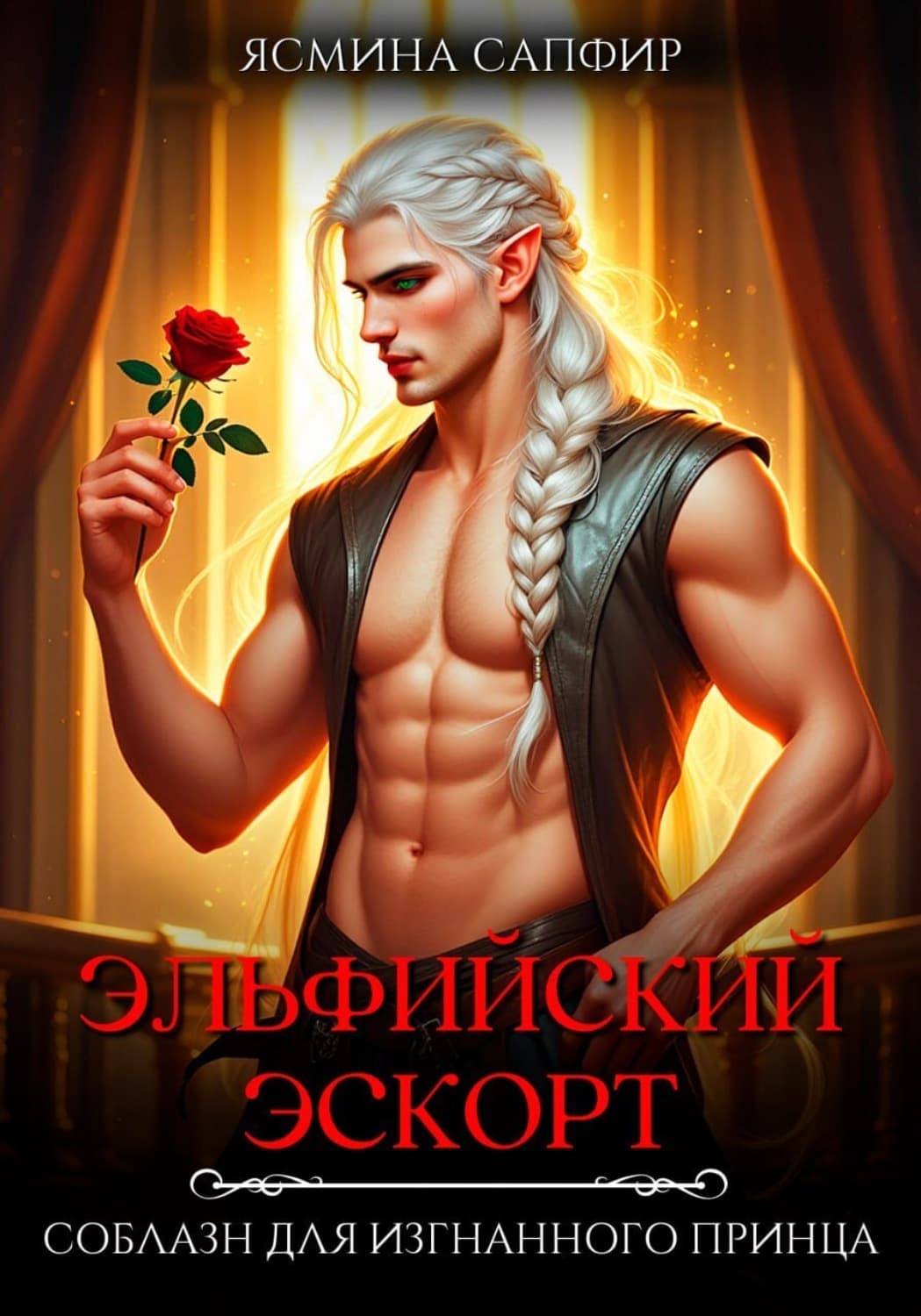 Обложка книги «Эльфийский эскорт. Соблазн для изгнанного принца» — Сапфир Ясмина