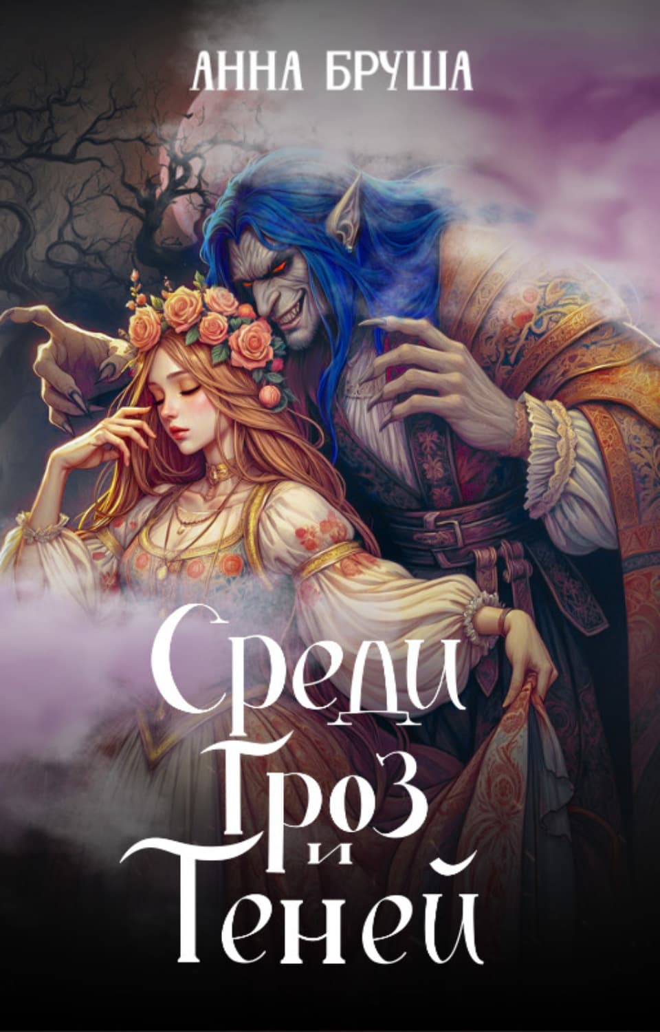 Обложка книги «Среди гроз и теней» — Анна Бруша