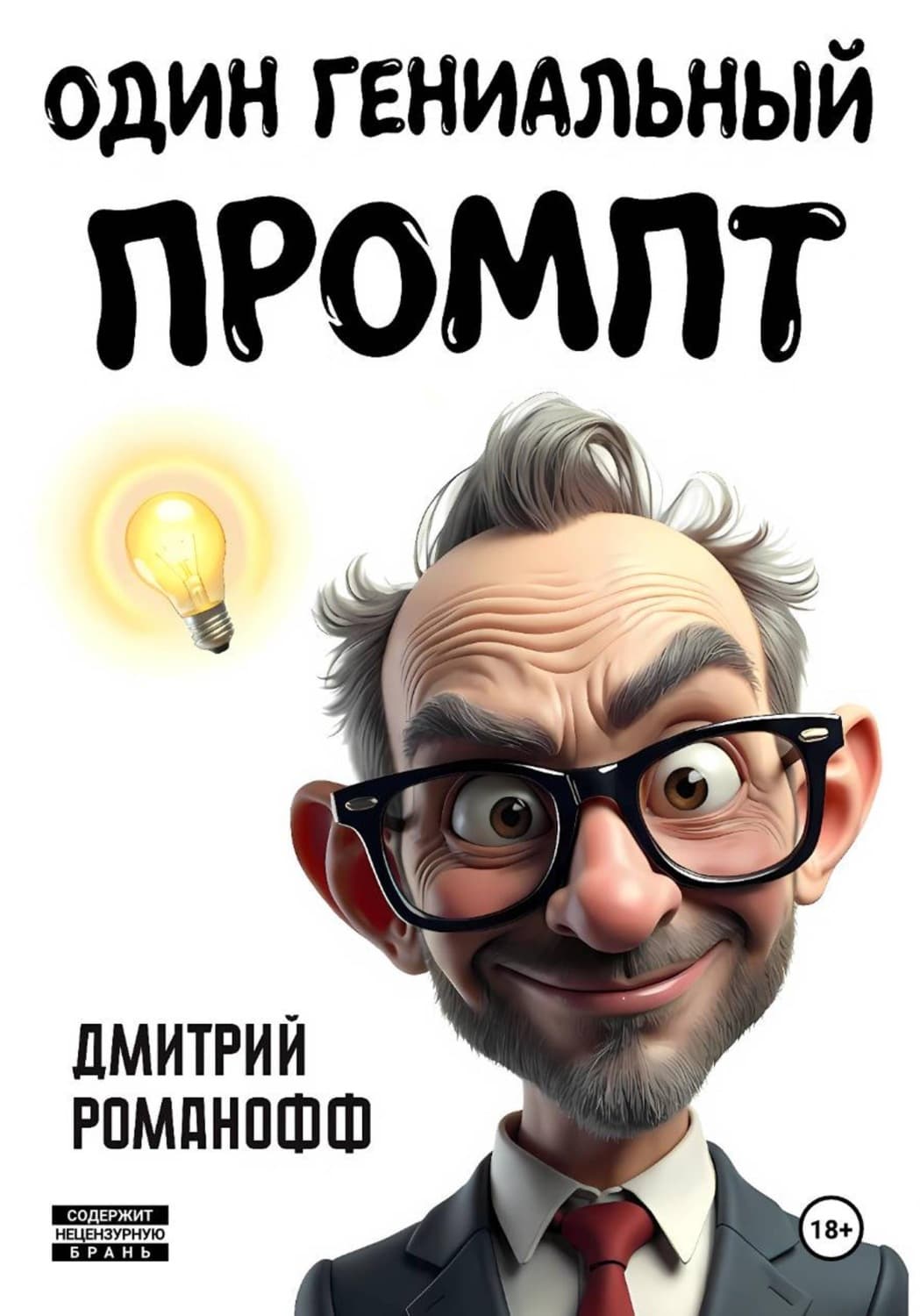 Обложка книги «Один гениальный промпт» — Дмитрий Романофф