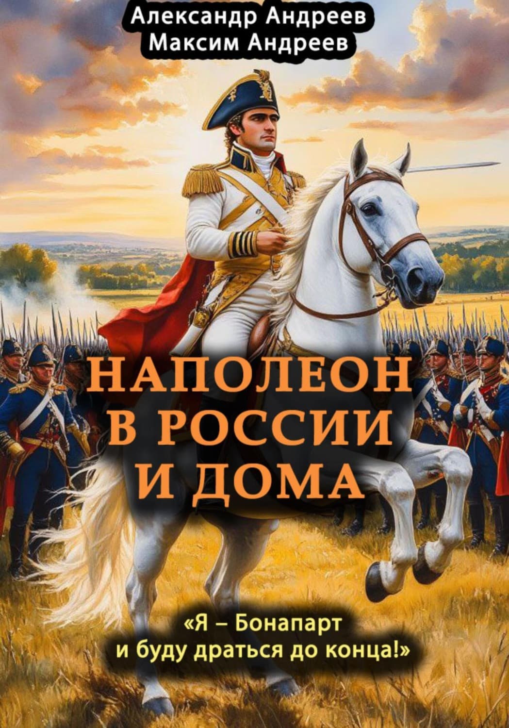 Обложка книги «Наполеон в России и дома. «Я – Бонапарт и буду драться до конца!»» — Марк Андреев
