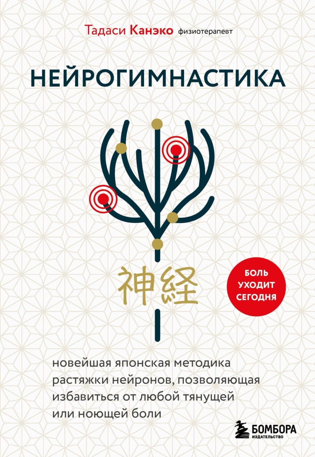 Обложка книги «Нейрогимнастика. Новейшая японская методика растяжки нейронов, позволяющая избавиться от любой тянущей или ноющей боли» — Тадаси Канэко