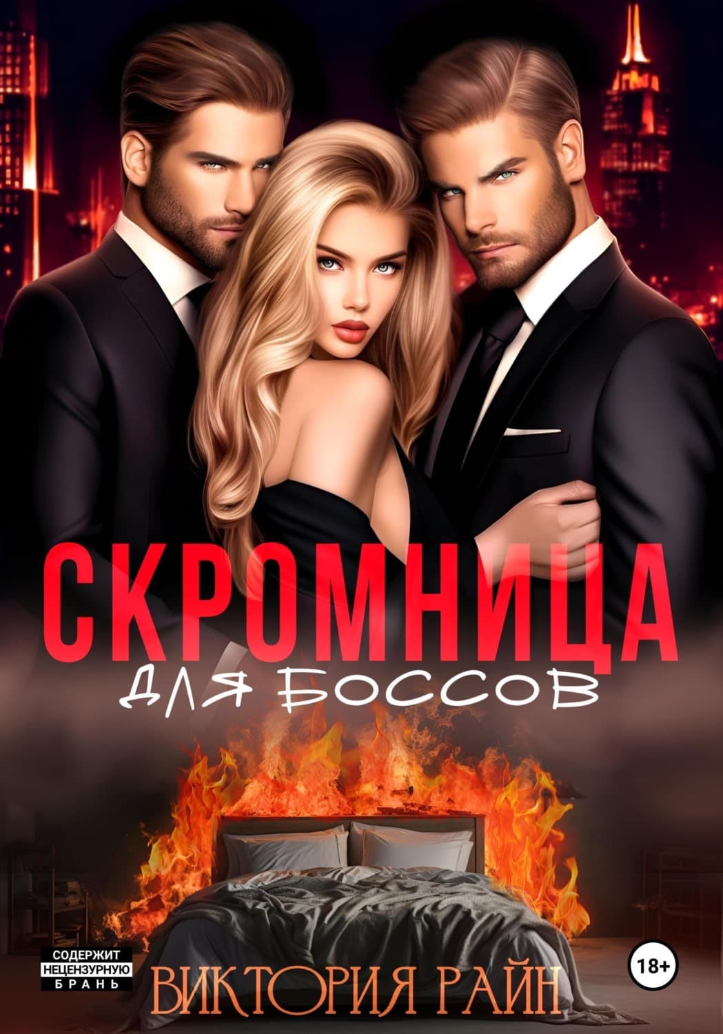 Обложка книги «Скромница для боссов» — Виктория Райн