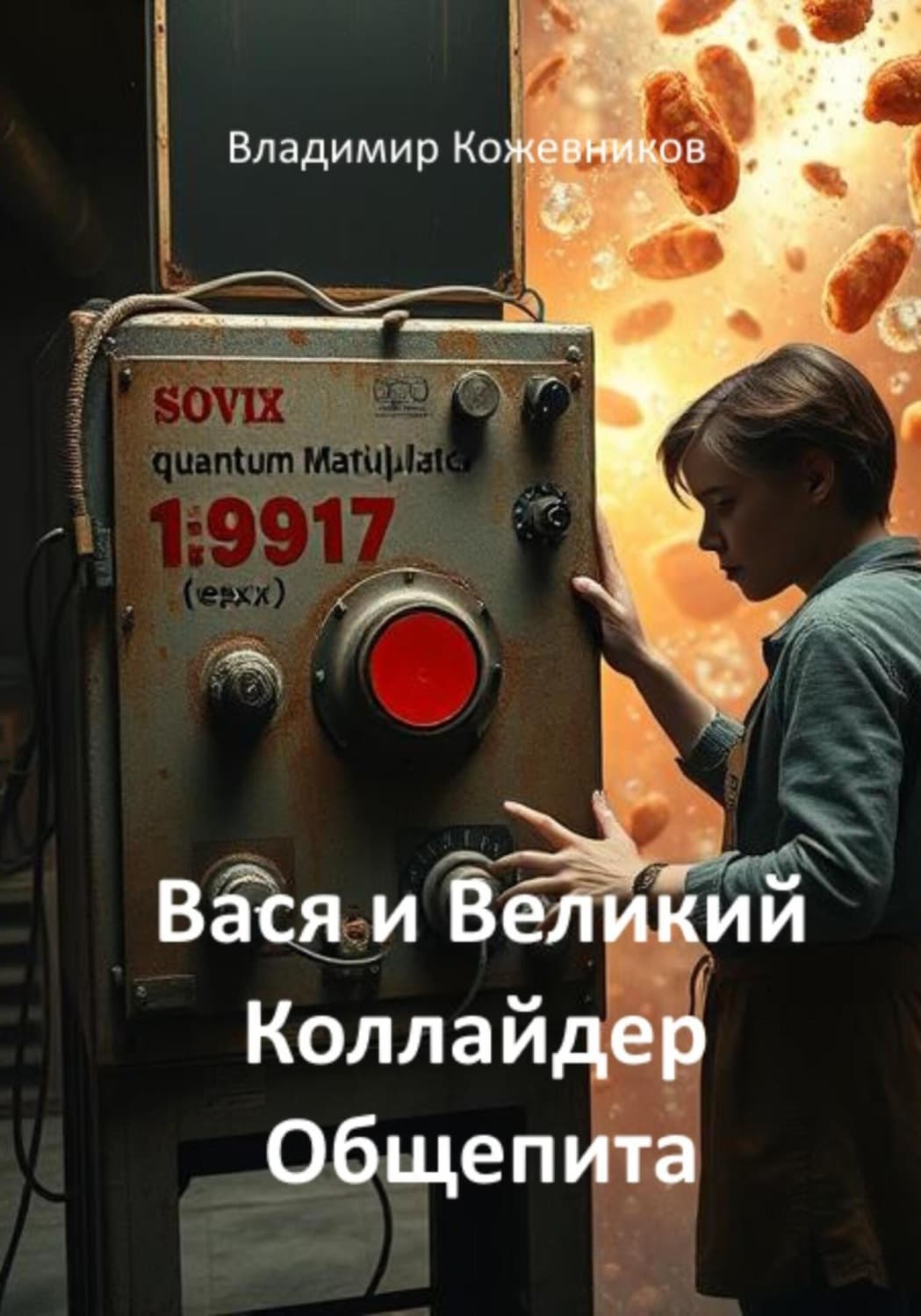 Обложка книги «Вася и Великий Коллайдер Общепита» — Вячеслав Кожевников