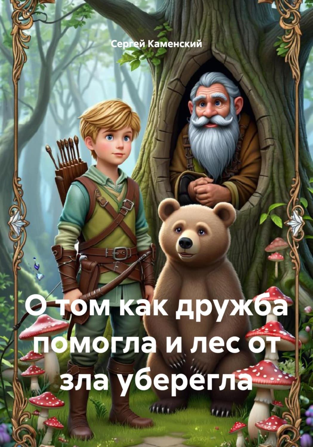 Обложка книги «О том как дружба помогла и лес от зла уберегла» — Сергей Каменский
