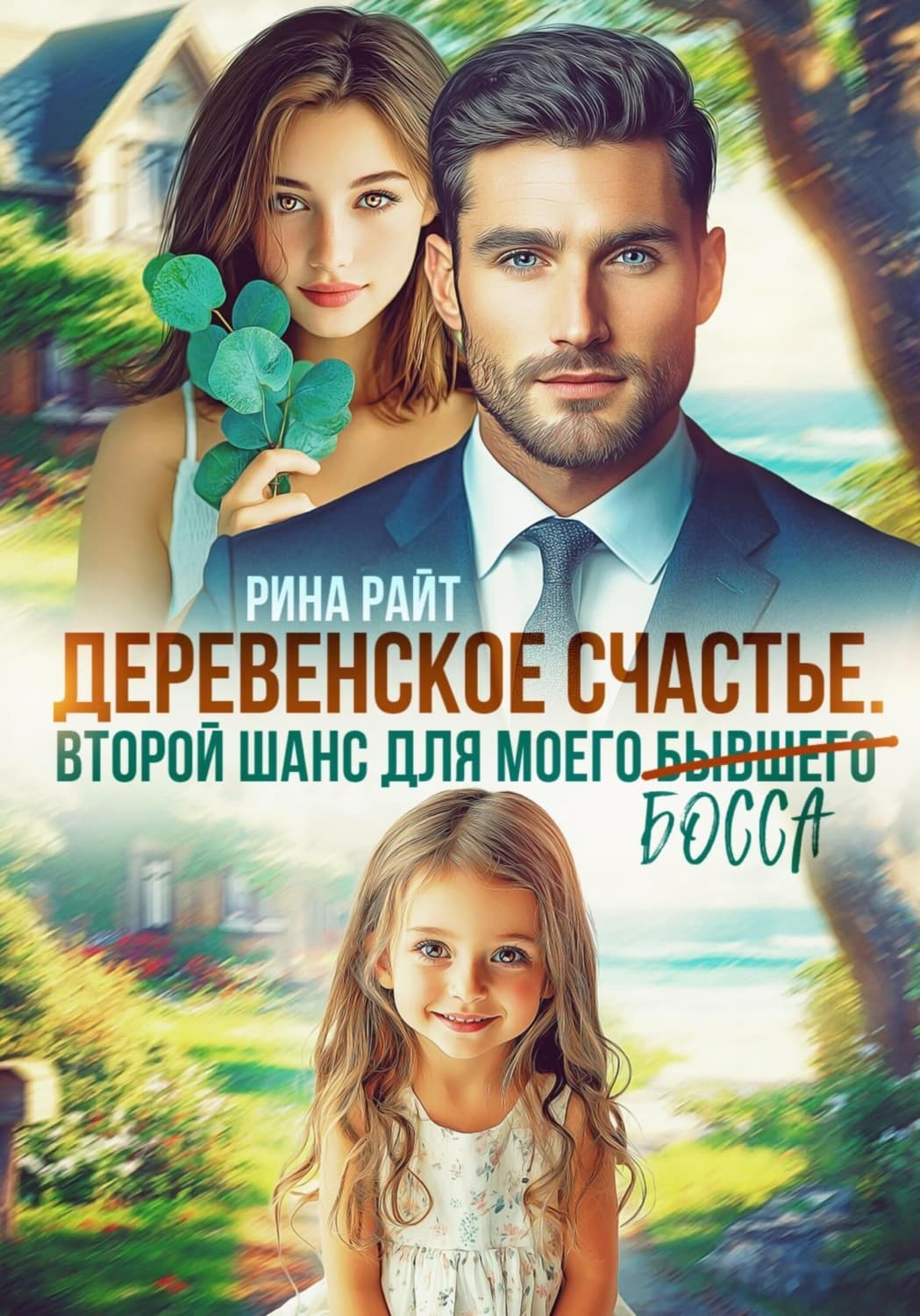 Обложка книги «Деревенское счастье. Второй шанс для моего (бывшего) босса» — Роберт Райт