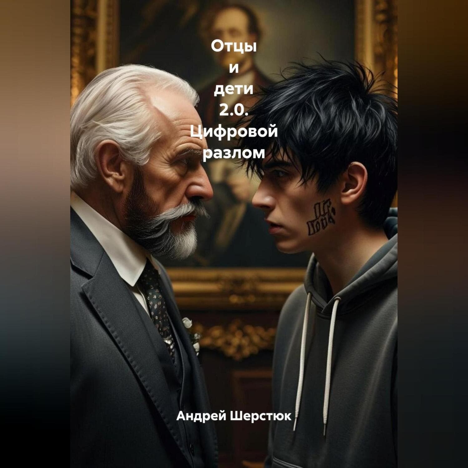 Обложка книги «Отцы и Дети 2.0_Цифровой разлом» — А. Е. Шерстюк