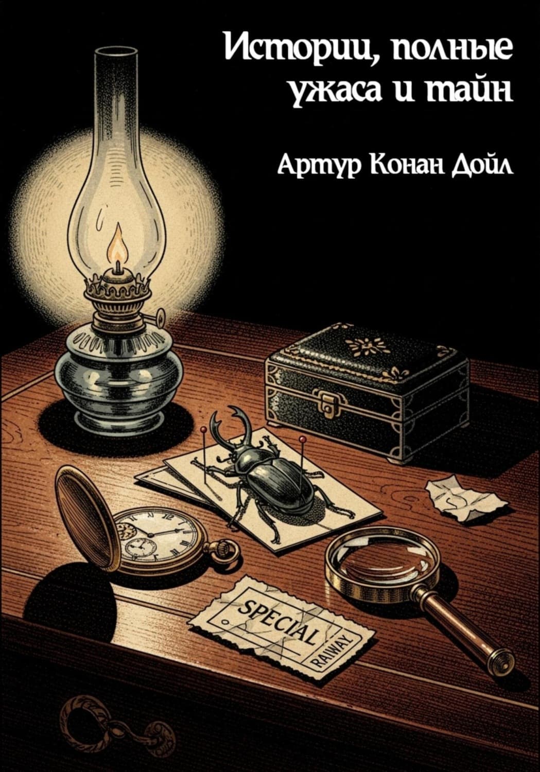 Обложка книги «Истории, полные ужаса и тайн» — Артур Конан Дойл