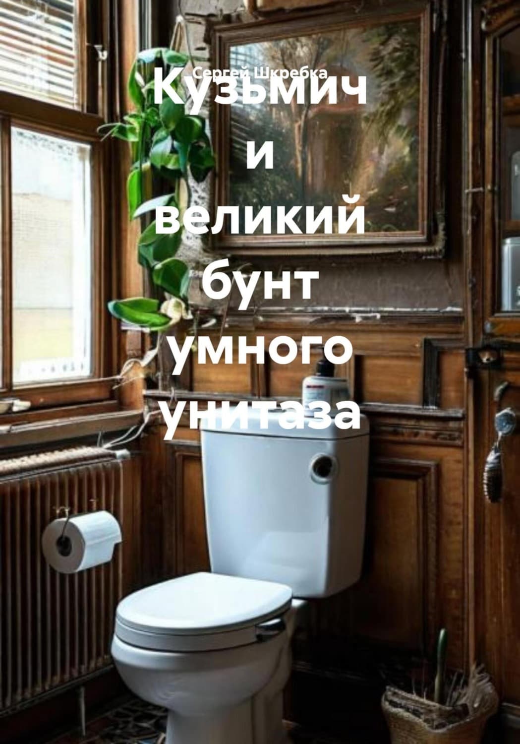 Обложка книги «Кузьмич и великий бунт умного унитаза» — Сергей Шкребка
