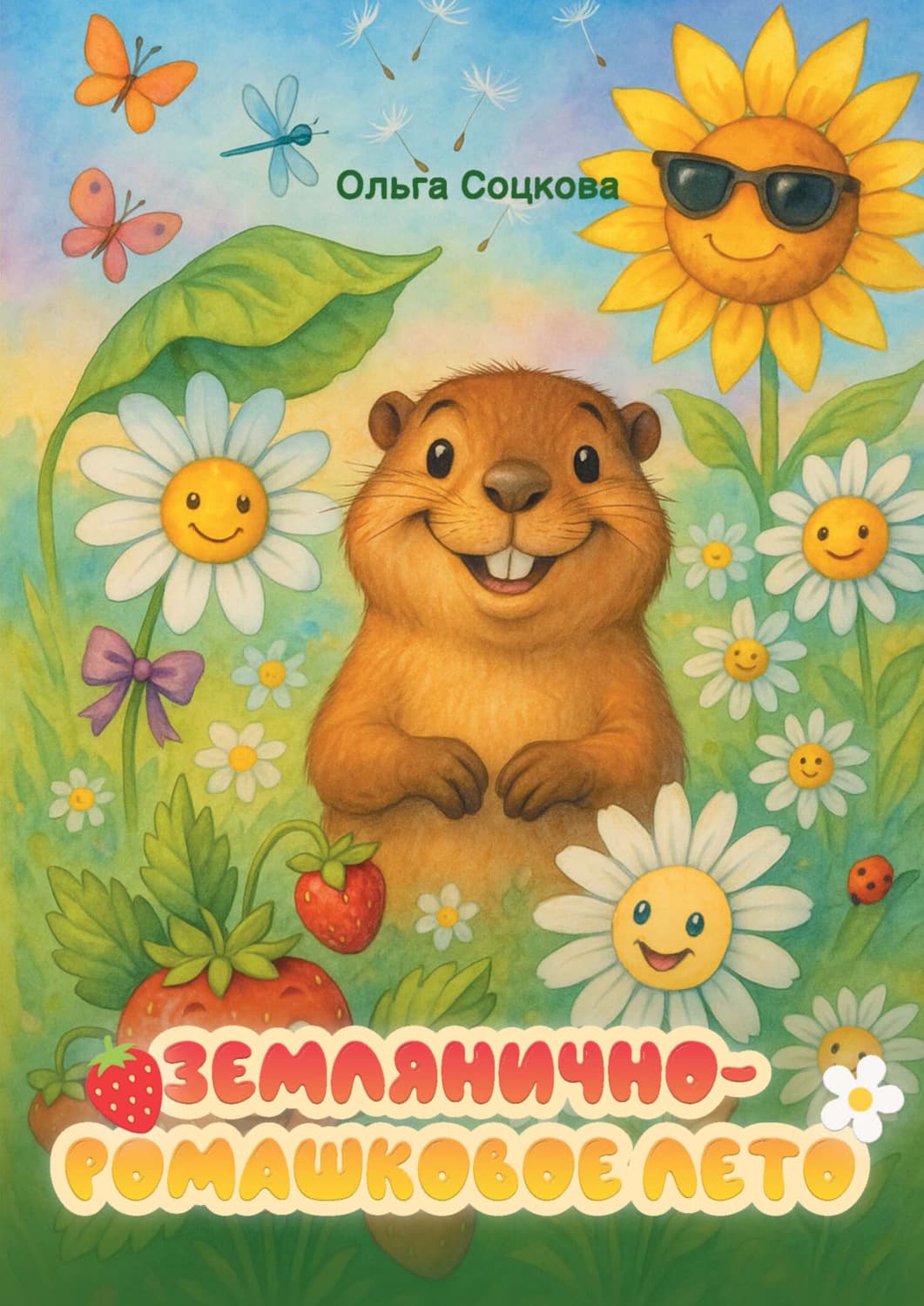 Обложка книги «Землянично-ромашковое лето» — Ольга Соцкова