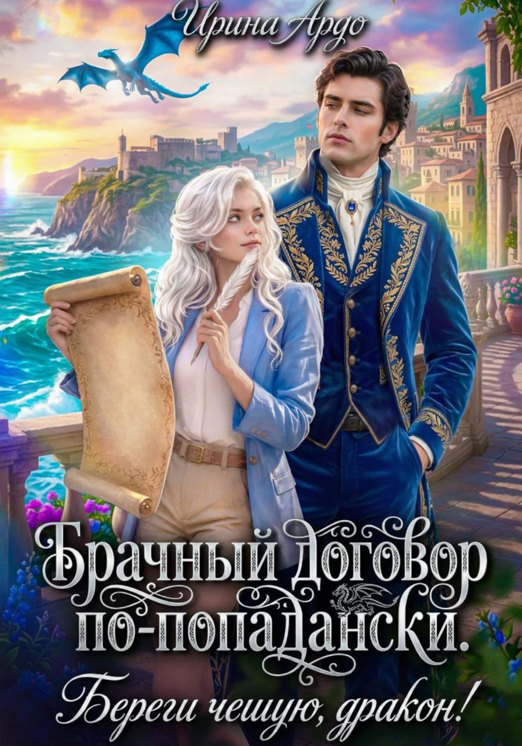 Обложка книги «Брачный договор по-попадански. Береги чешую, дракон!» — Аллен Ирина