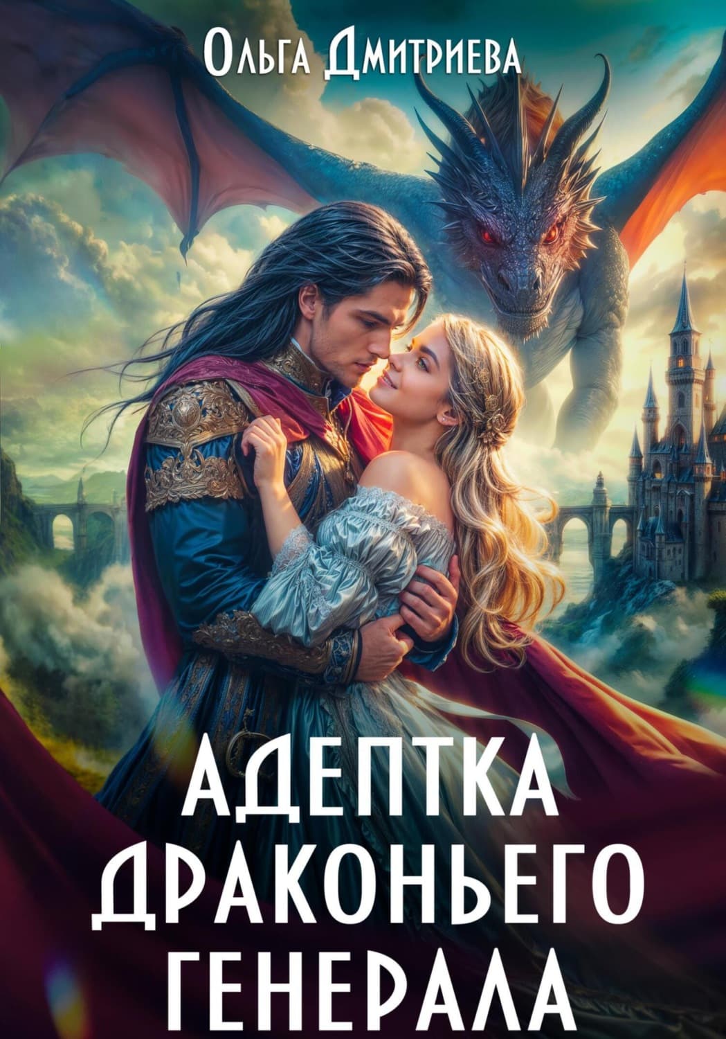 Обложка книги «Адептка драконьего генерала» — О. В. Дмитриева