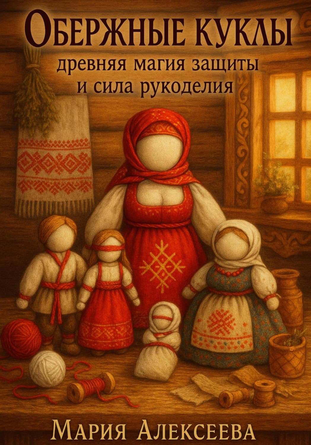 Обложка книги «Обережные куклы. Древняя магия защиты и сила рукоделия» — Магда Алексеева