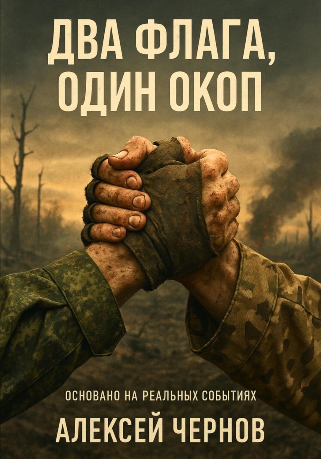 Обложка книги «Два флага, один окоп» — Александр Чернов