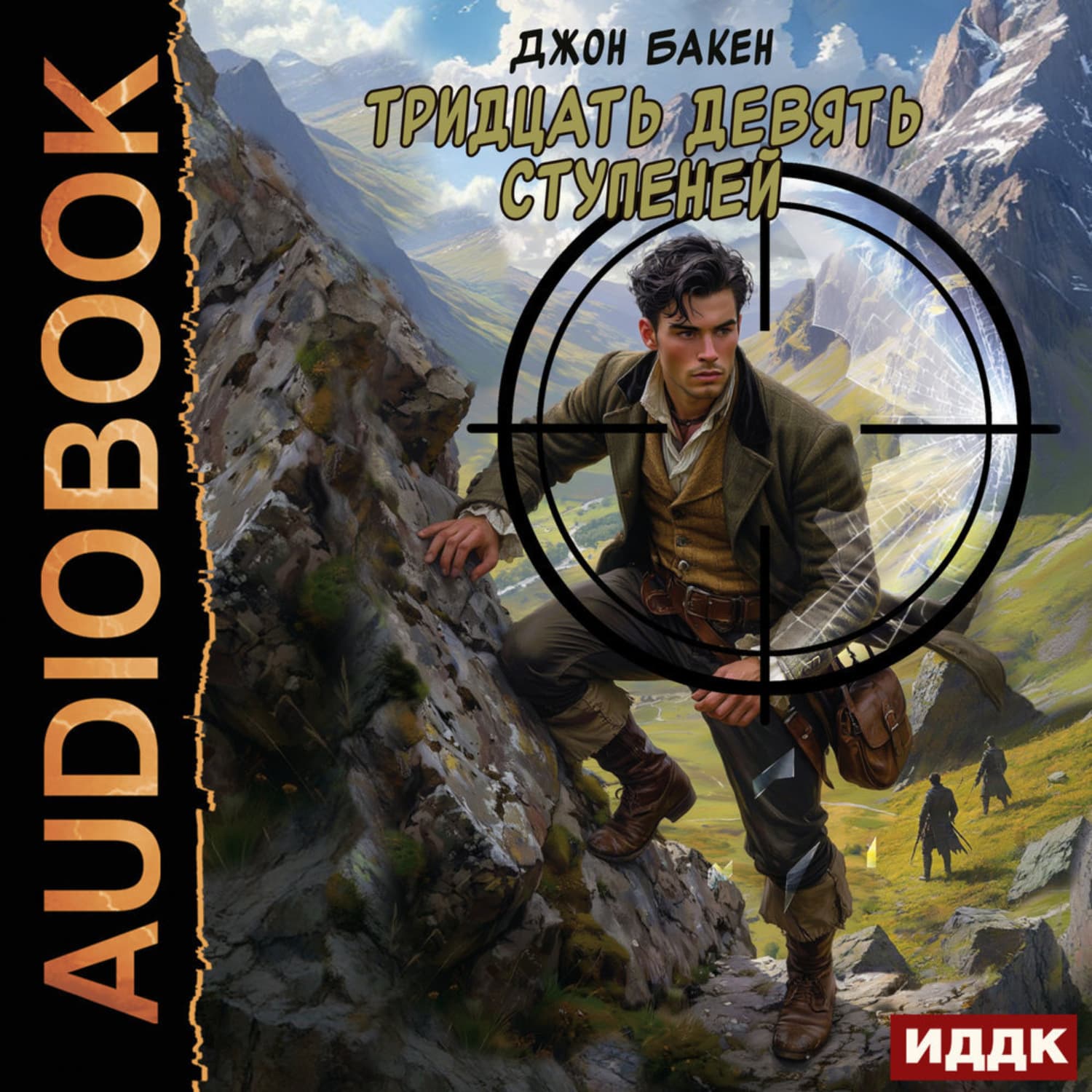 Обложка книги «Тридцать девять ступеней» — Джон Бакен