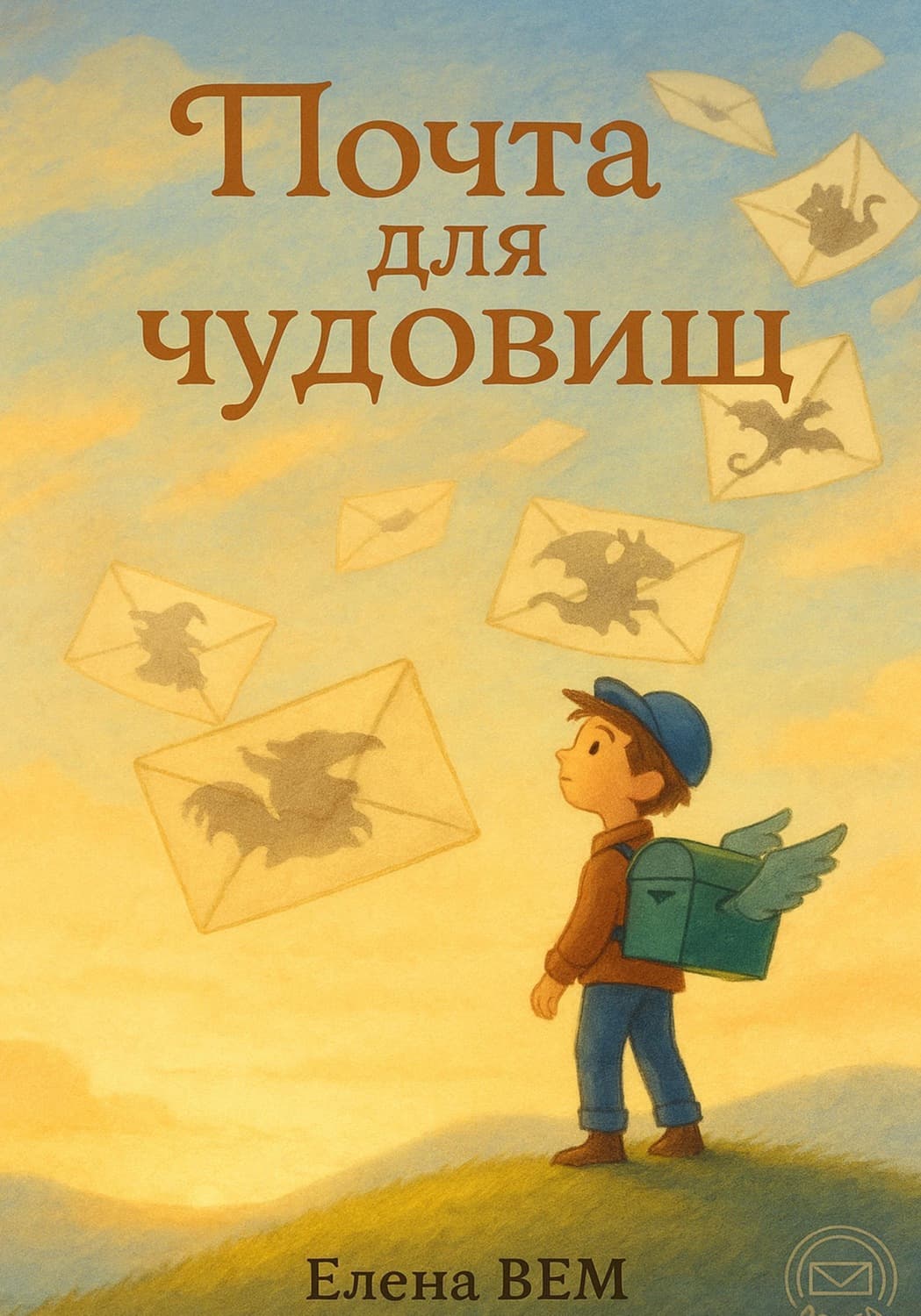 Обложка книги «Почта для чудовищ. Авторская сказочная книга для детей и их волшебных взрослых» — Елена Вем