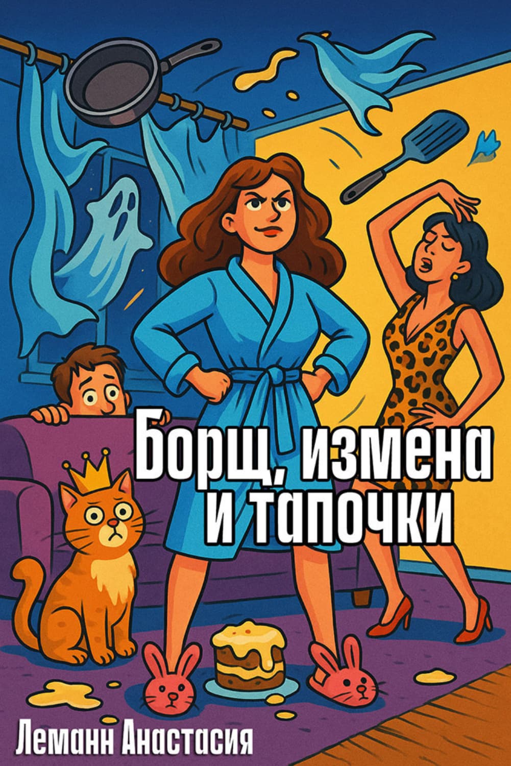 Обложка книги «Борщ, измена и тапочки» — Альфред Леманн