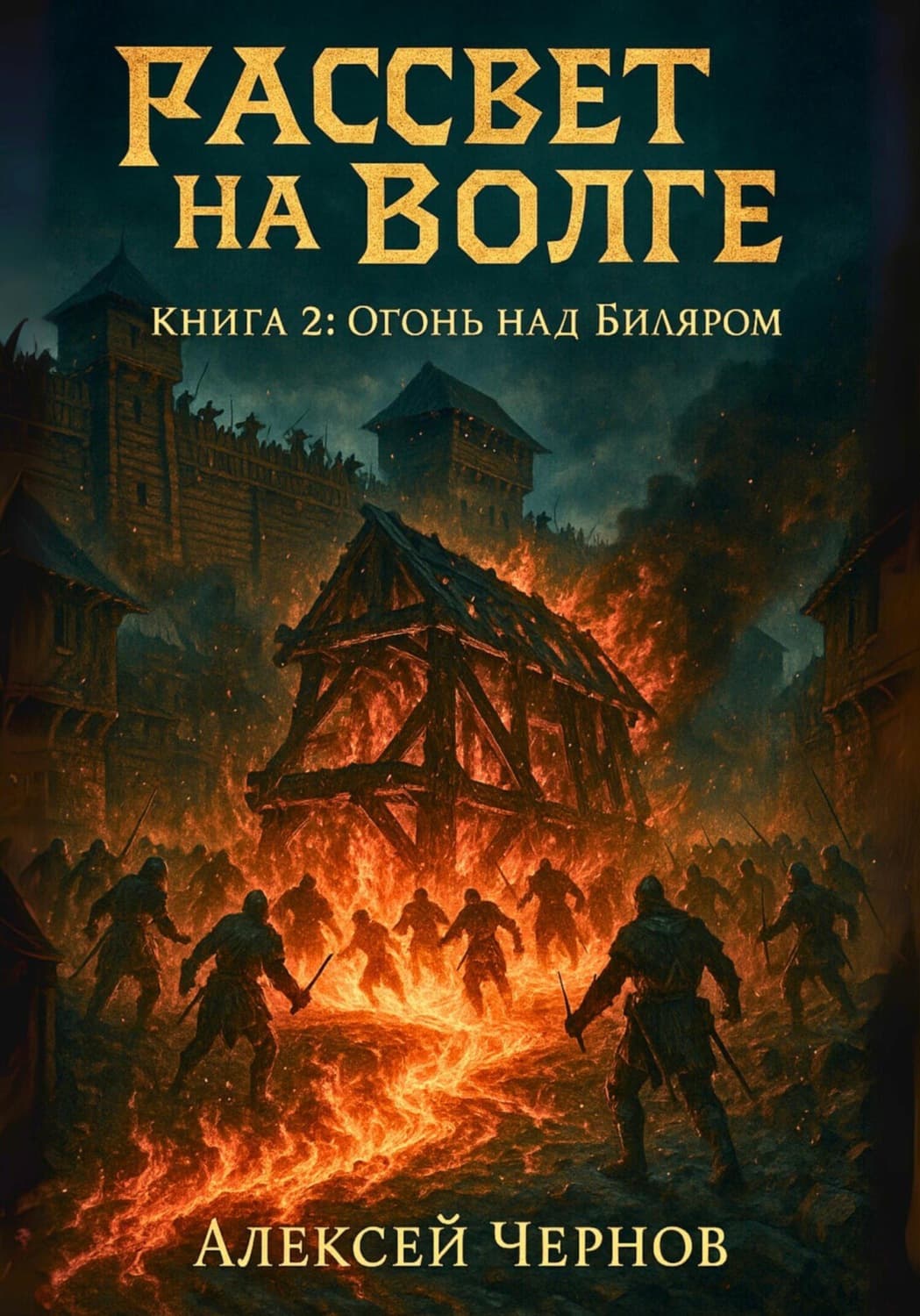 Обложка книги «Рассвет на Волге. Книга 2: Огонь над Биляром» — Александр Чернов