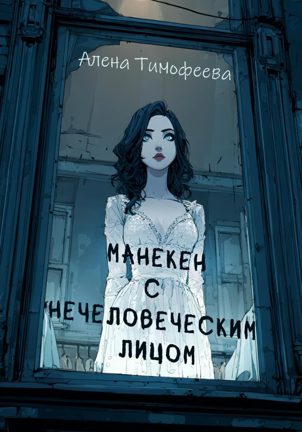 Обложка книги «Манекен с нечеловеческим лицом» — А. М. Тимофеева