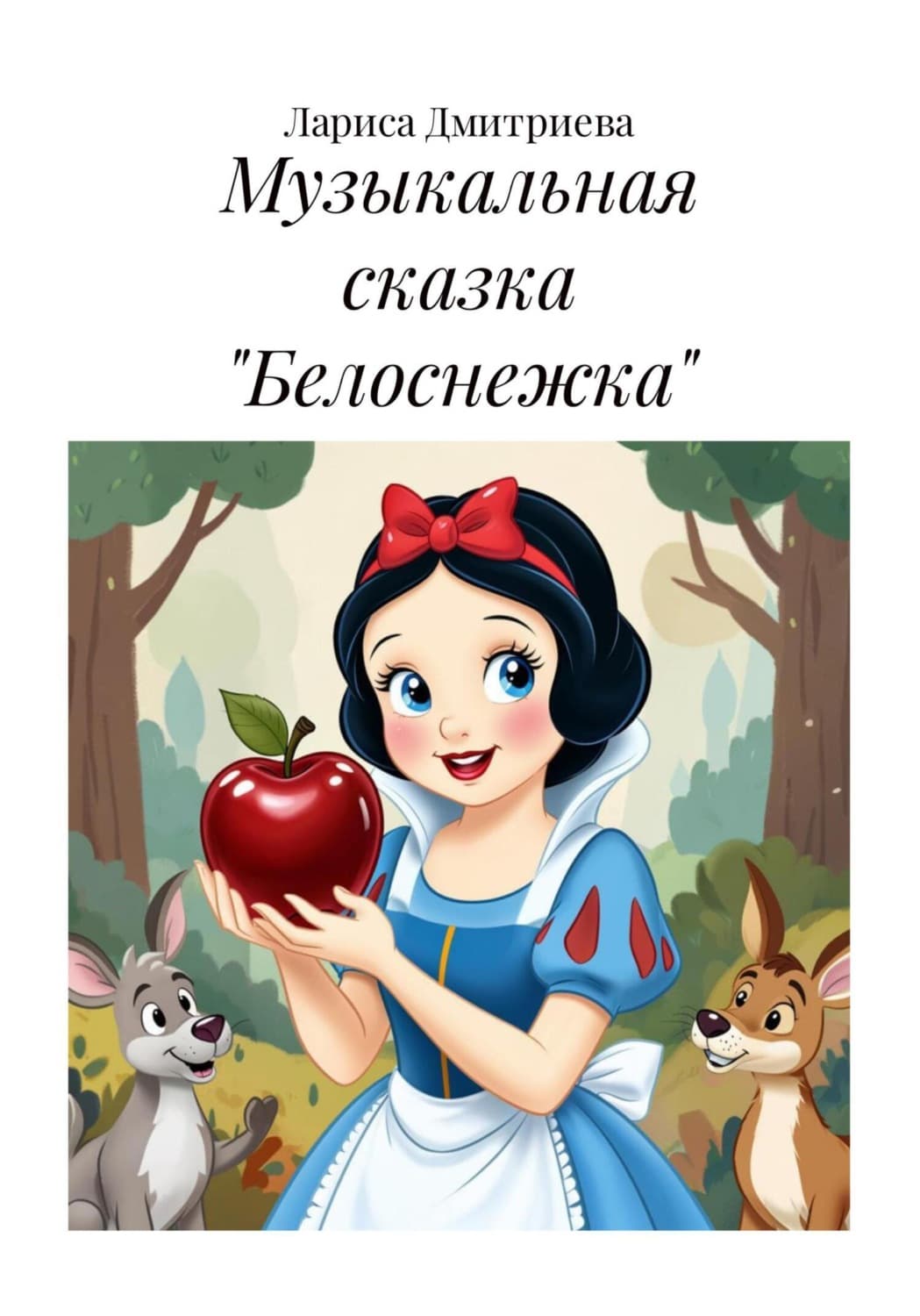 Обложка книги «Музыкальная сказка «Белоснежка»» — Людмила Дмитриева