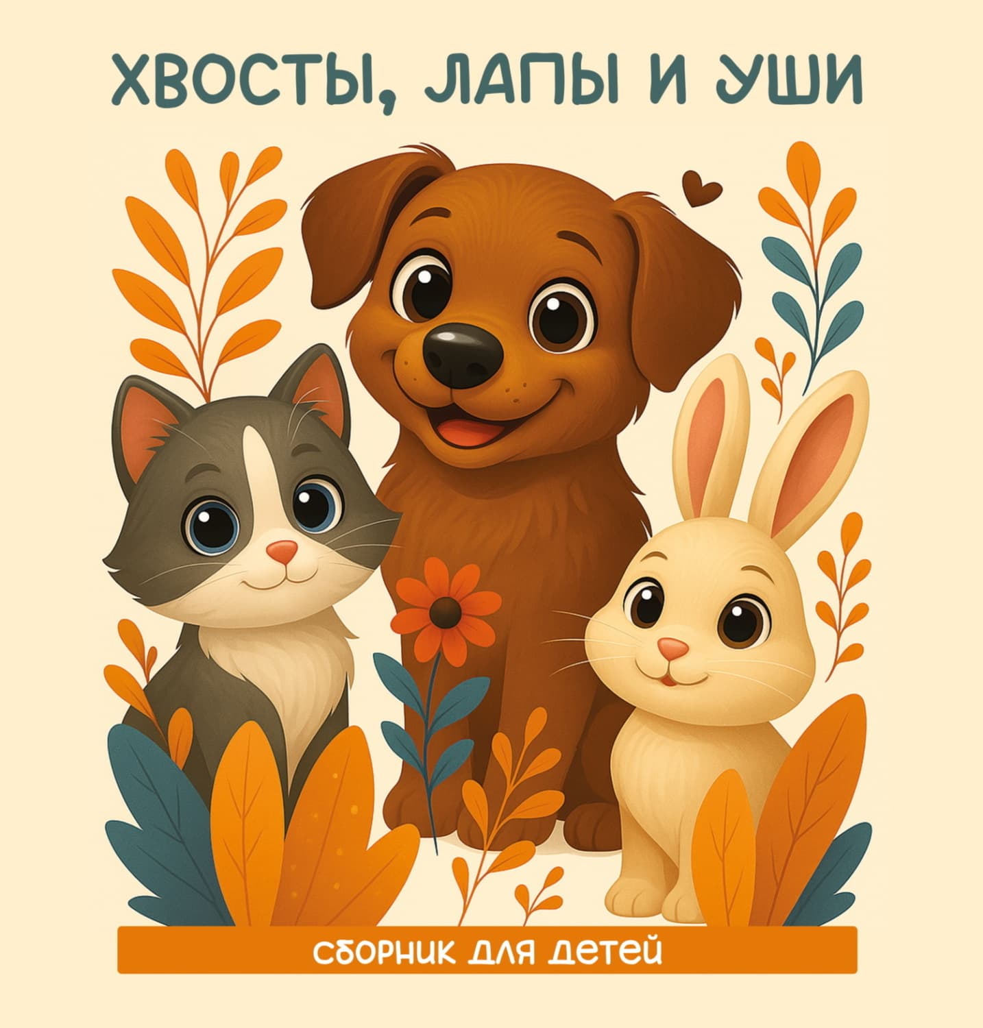 Обложка книги «Хвосты, лапы и уши» — Автор неизвестен