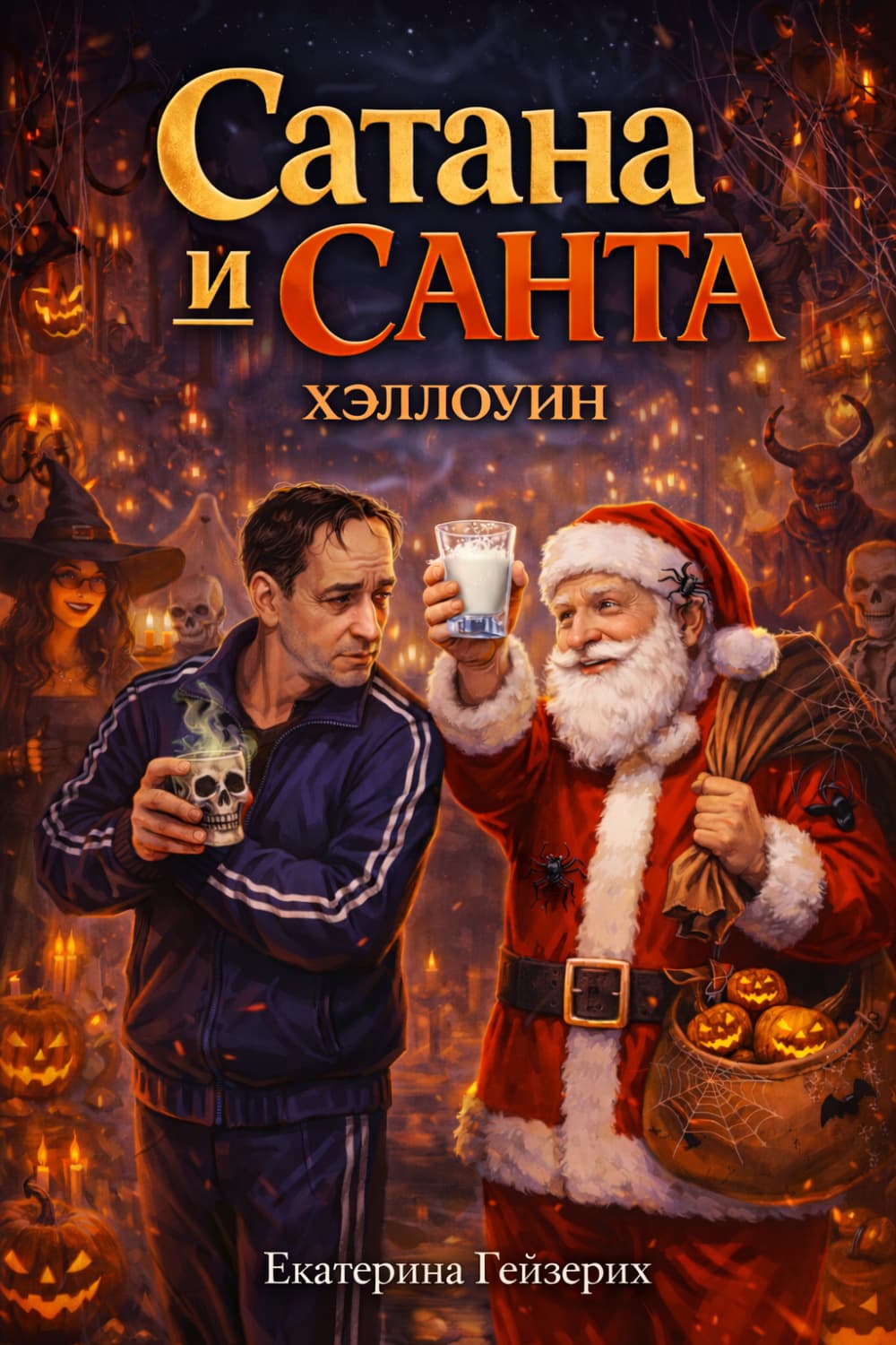 Обложка книги «Сатана и Санта: Хэллоуин» — Екатерина Гейзерих