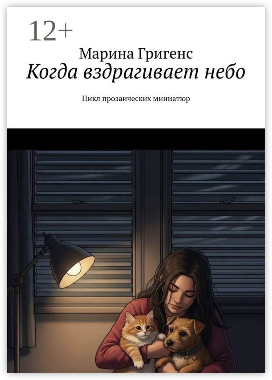 Обложка книги «Когда вздрагивает небо. Цикл прозаических миниатюр» — Гилл Марина