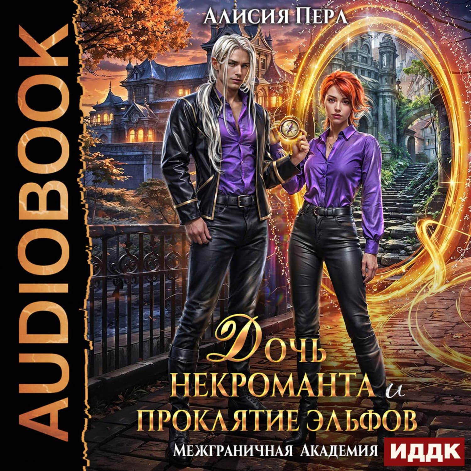 Обложка книги «Межграничная Академия. Дочь некроманта и проклятие эльфов» — Анжела Перл